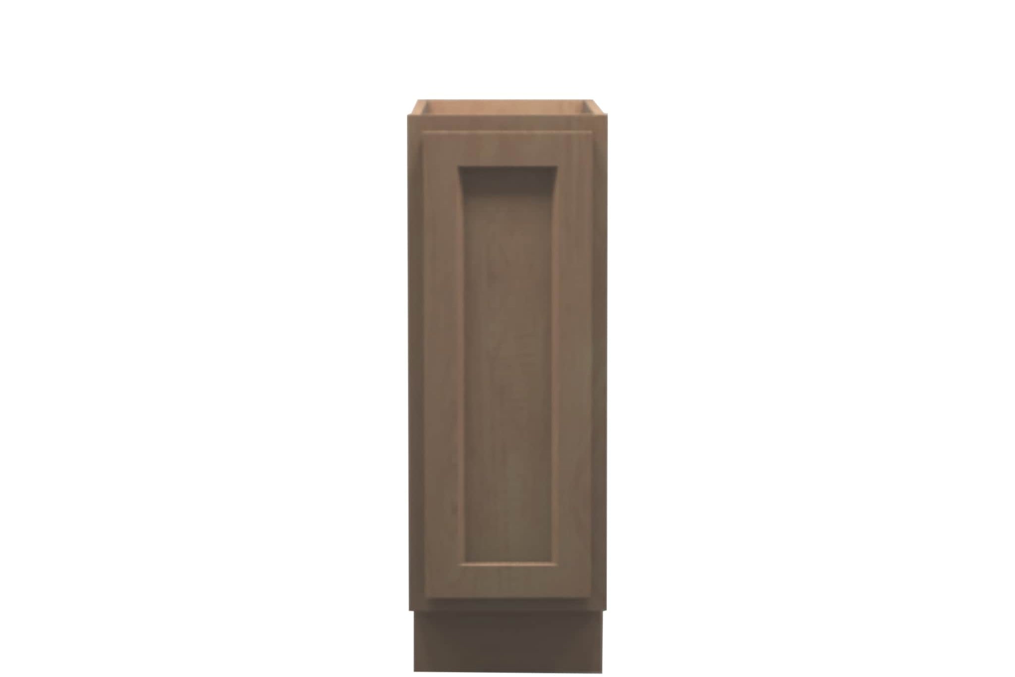 American Made Shaker RTA B12FHD Full Height Door Base Cabinet-Unfinished Stain Grade