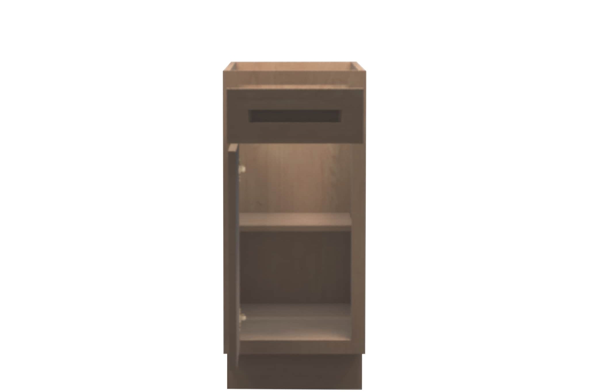 American Made Shaker RTA B15 Base Cabinet-Unfinished Stain Grade