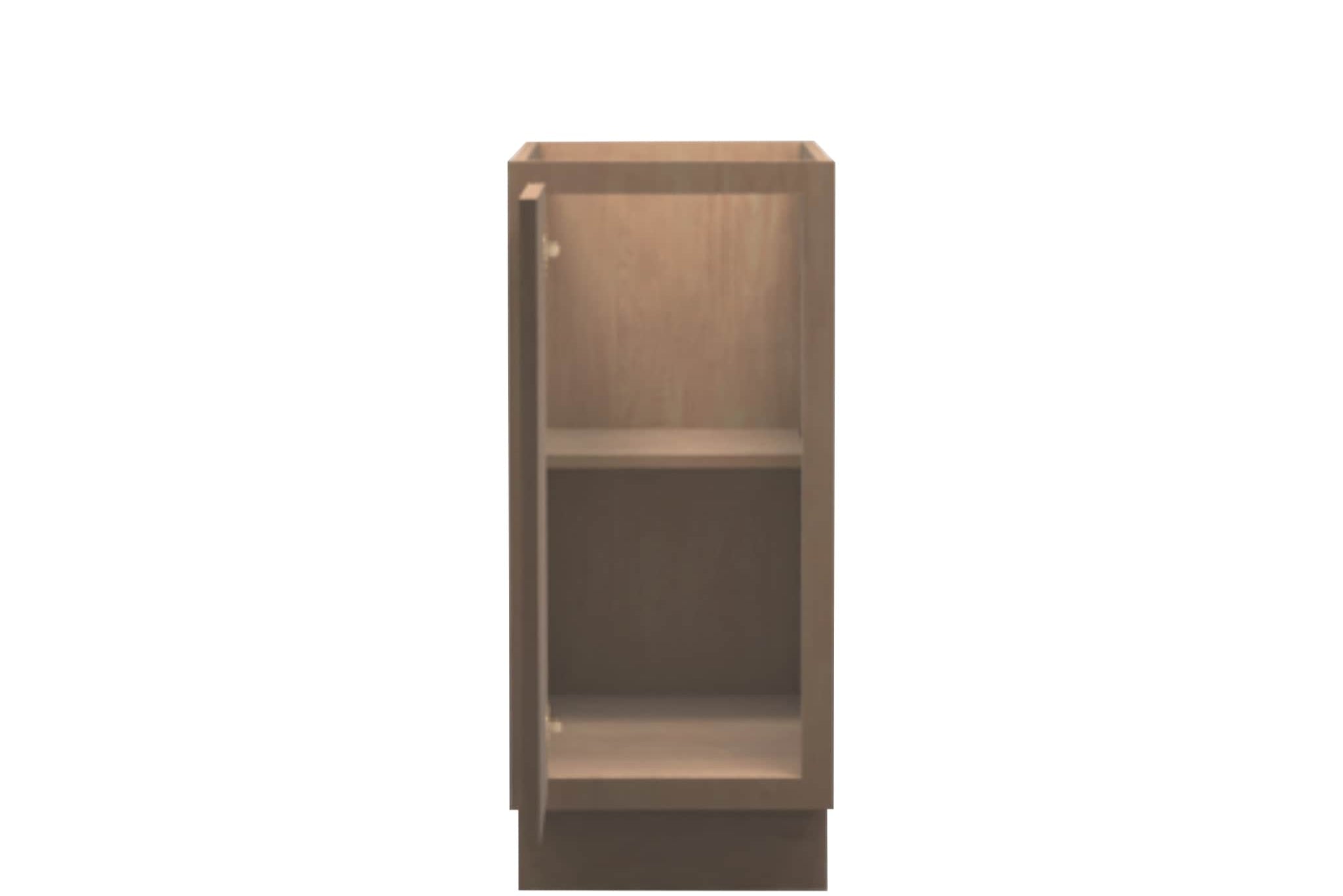 American Made Shaker RTA B15FHD Full Height Door Base Cabinet - Unfinished Stain Grade