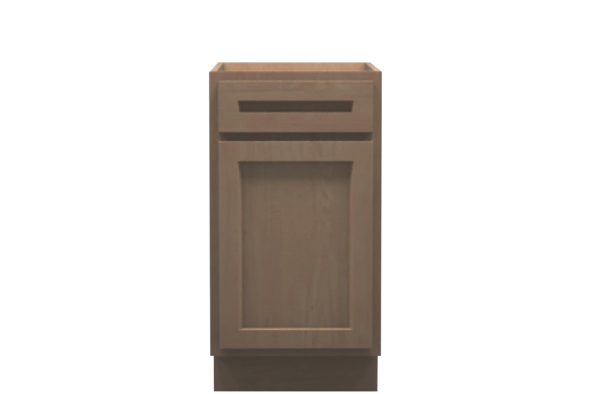 American Made Shaker RTA B18 Base Cabinet-Unfinished Stain Grade