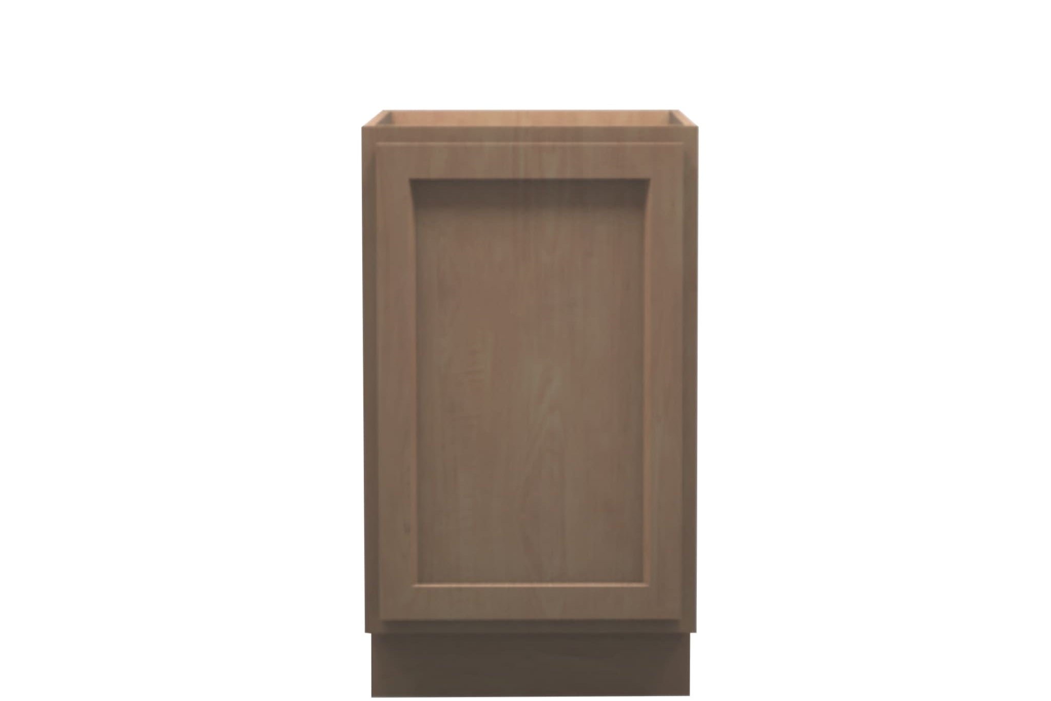 American Made Shaker RTA B18FHD Full Height Door Base Cabinet - Unfinished Stain Grade