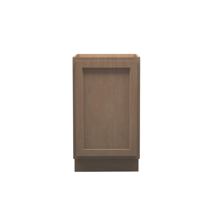 American Made Shaker RTA B18FHD Full Height Door Base Cabinet - Unfinished Stain Grade