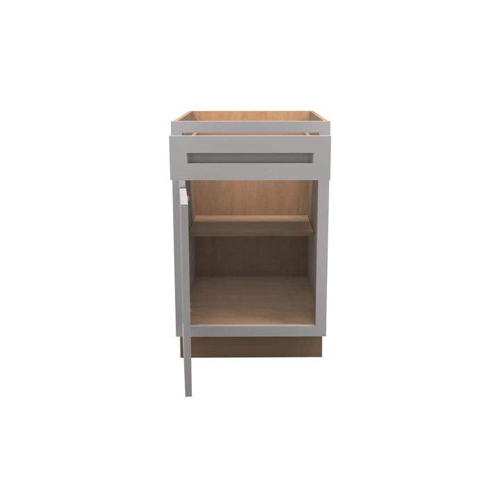 American Made Shaker RTA B21 Base Cabinet-Light Gray