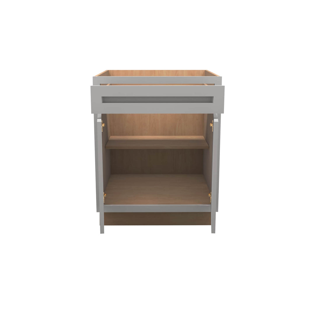 American Made Shaker RTA B27 Base Cabinet-Light Gray