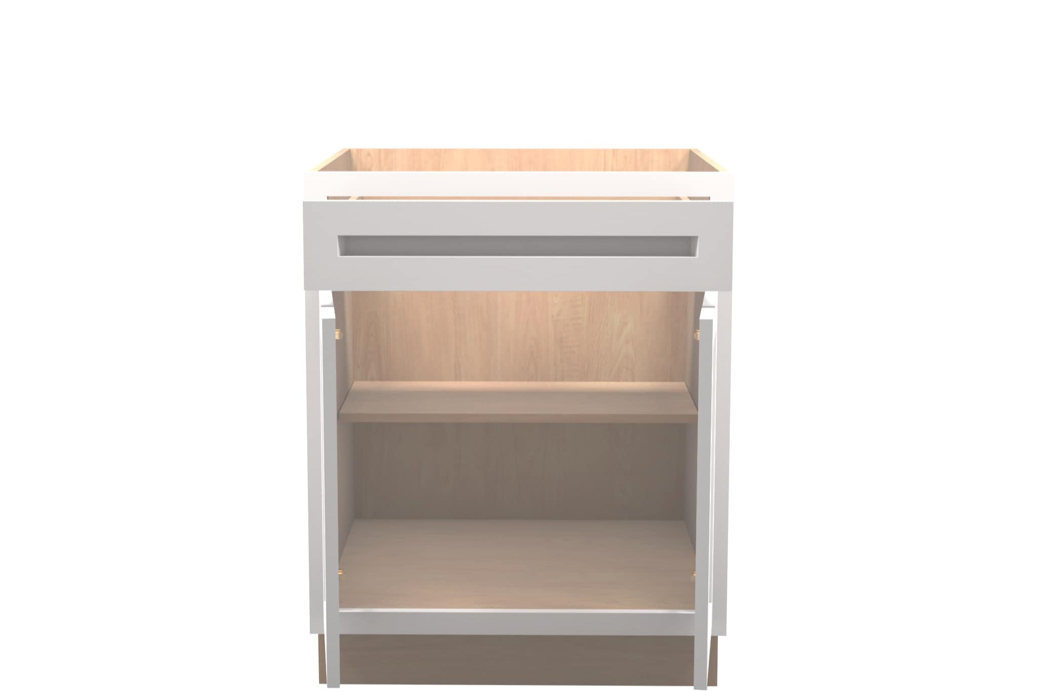 American Made Shaker RTA B27 Base Cabinet-White