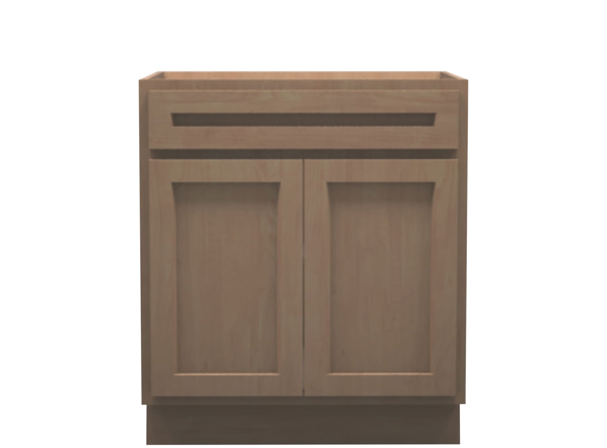 American Made Shaker RTA B30 Base Cabinet-Unfinished Stain Grade