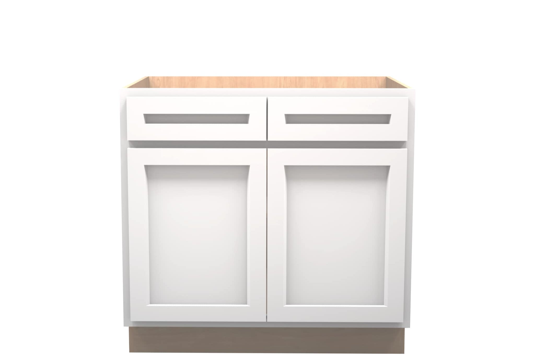 American Made Shaker RTA B36 Base Cabinet-White