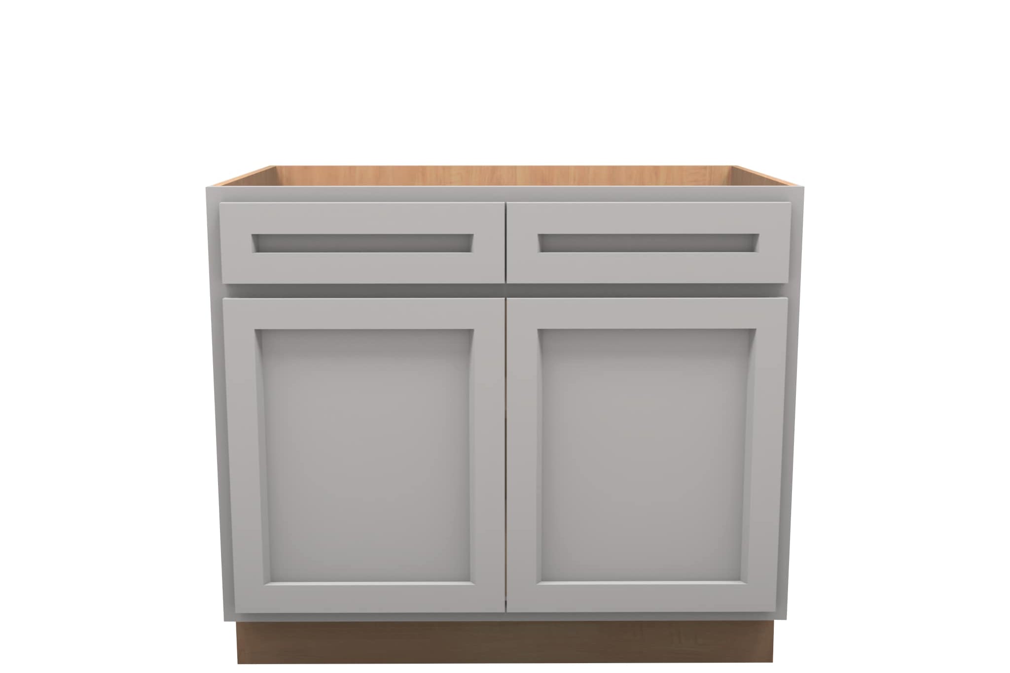 American Made Shaker RTA B39 Base Cabinet-Light Gray