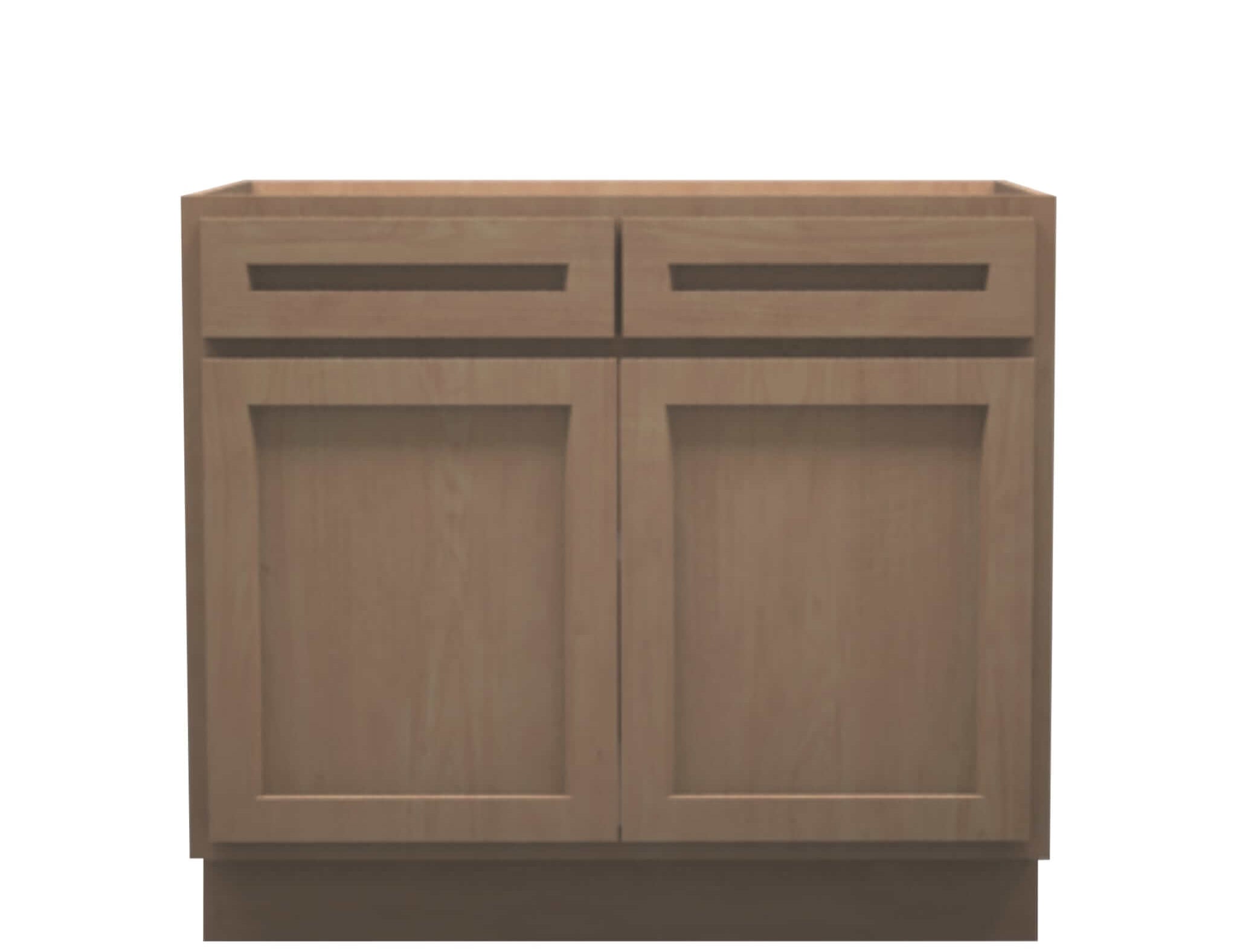 American Made Shaker RTA B39 Base Cabinet-Unfinished Stain Grade