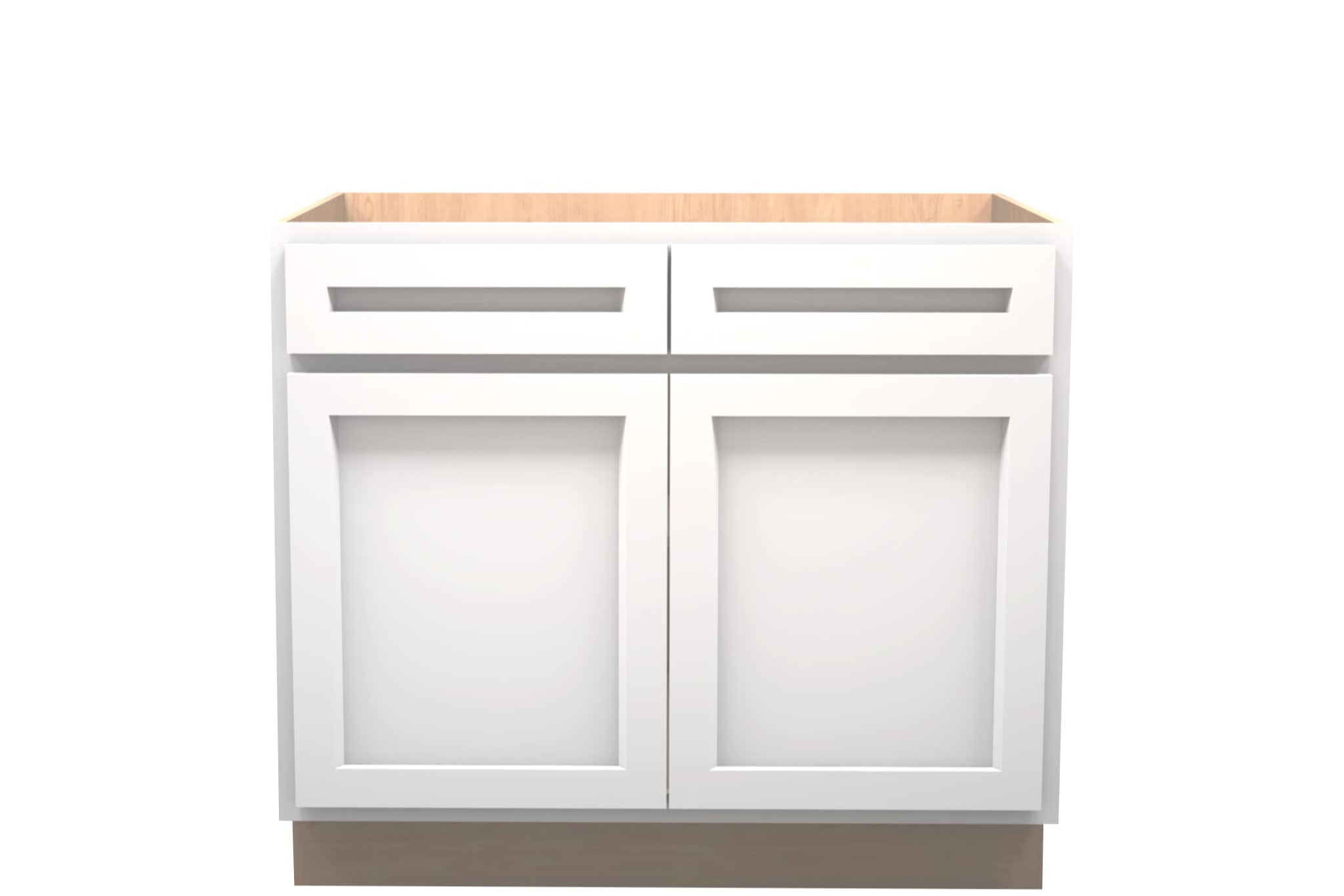 American Made Shaker RTA B39 Base Cabinet-White