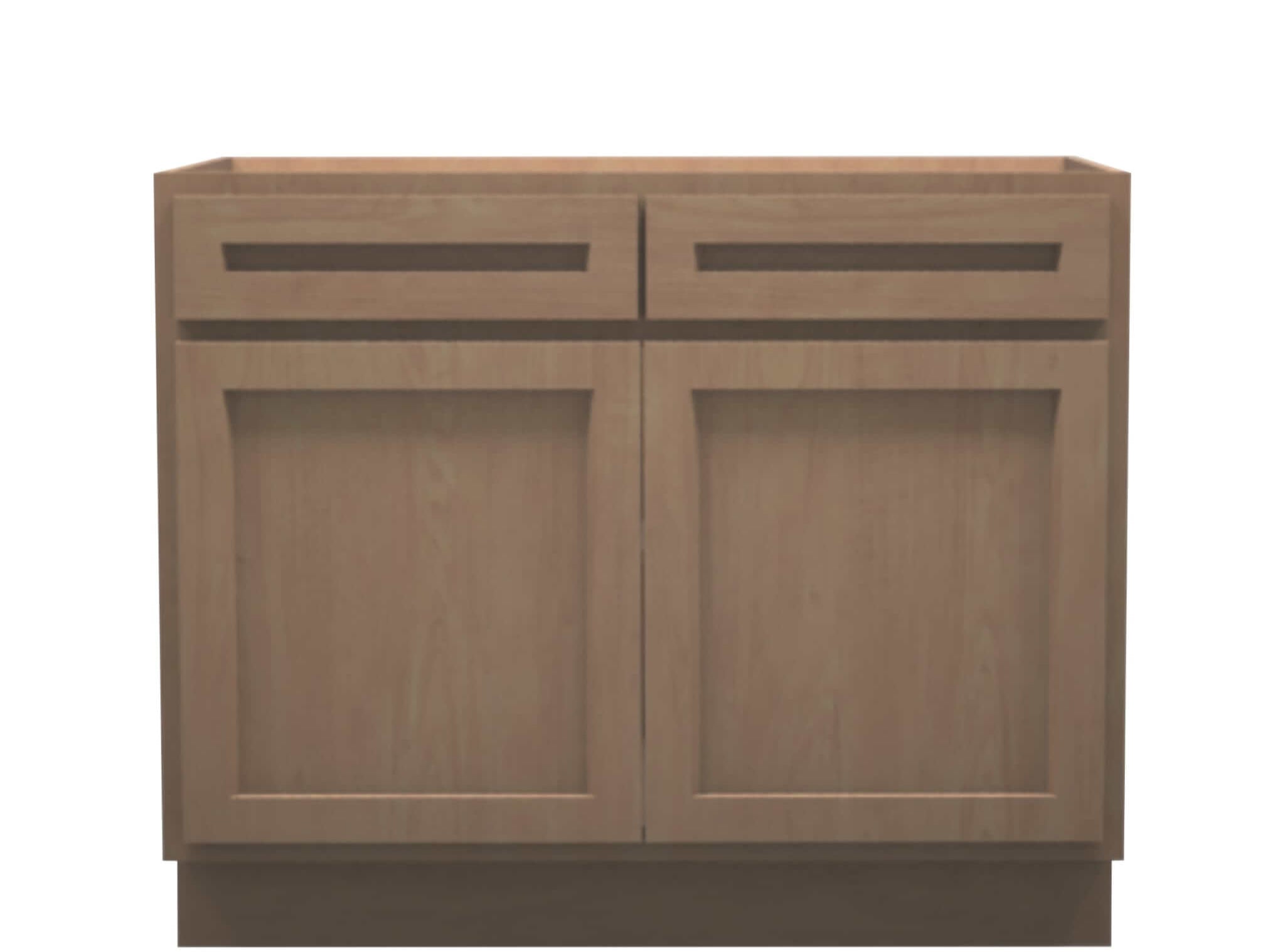 American Made Shaker RTA B42 Base Cabinet-Unfinished Stain Grade