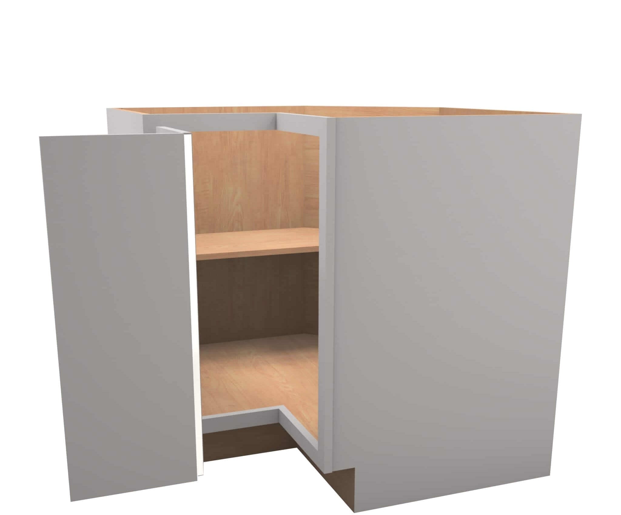 Lite Gray Shaker Base  Corner Cabinet 36