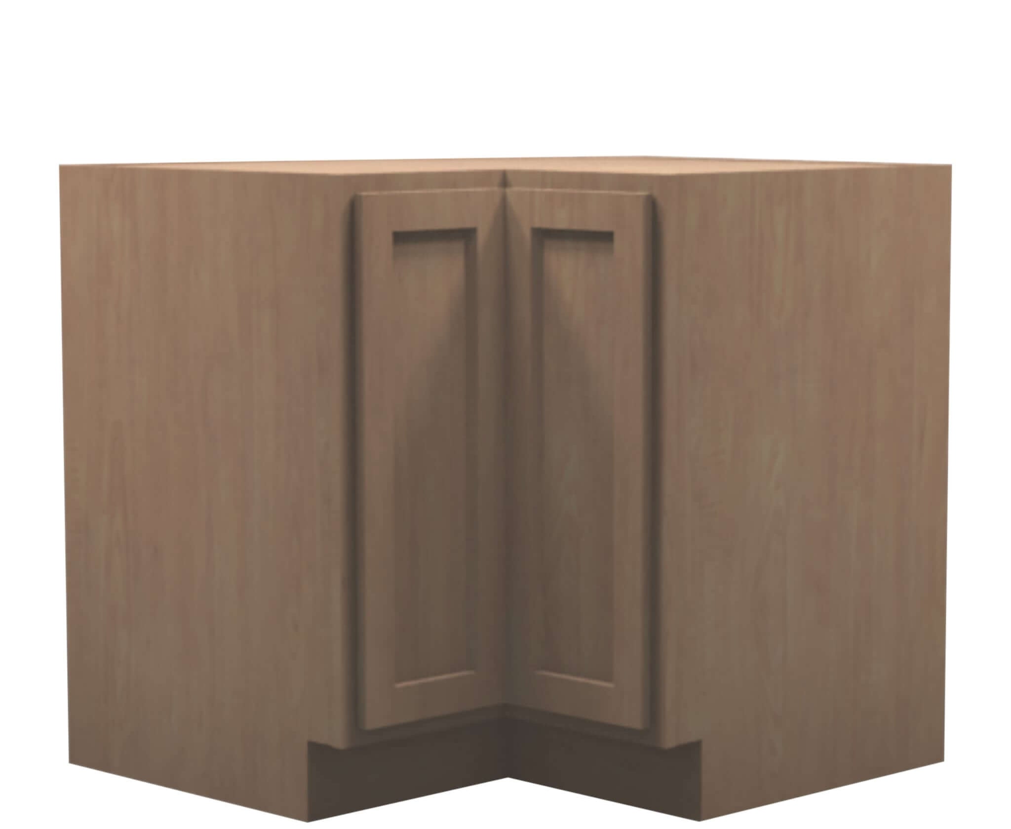 American Made Shaker RTA BCC36 Base Corner Cabinet - Unfinished Stain Grade