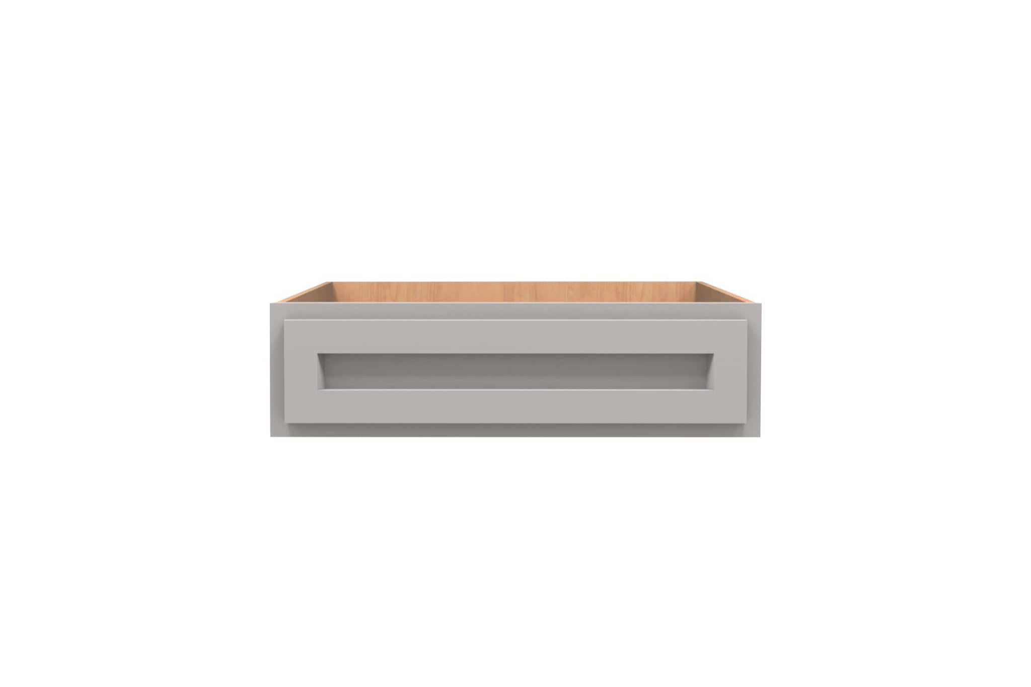 Lite Gray Shaker Desk Drawer Cabinet 30