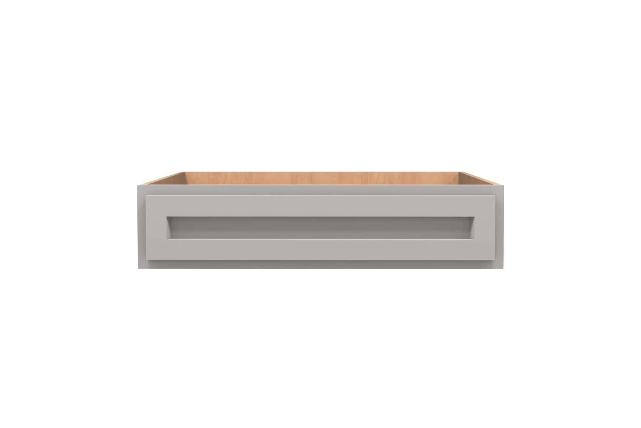 Lite Gray Shaker Desk Drawer Cabinet 36