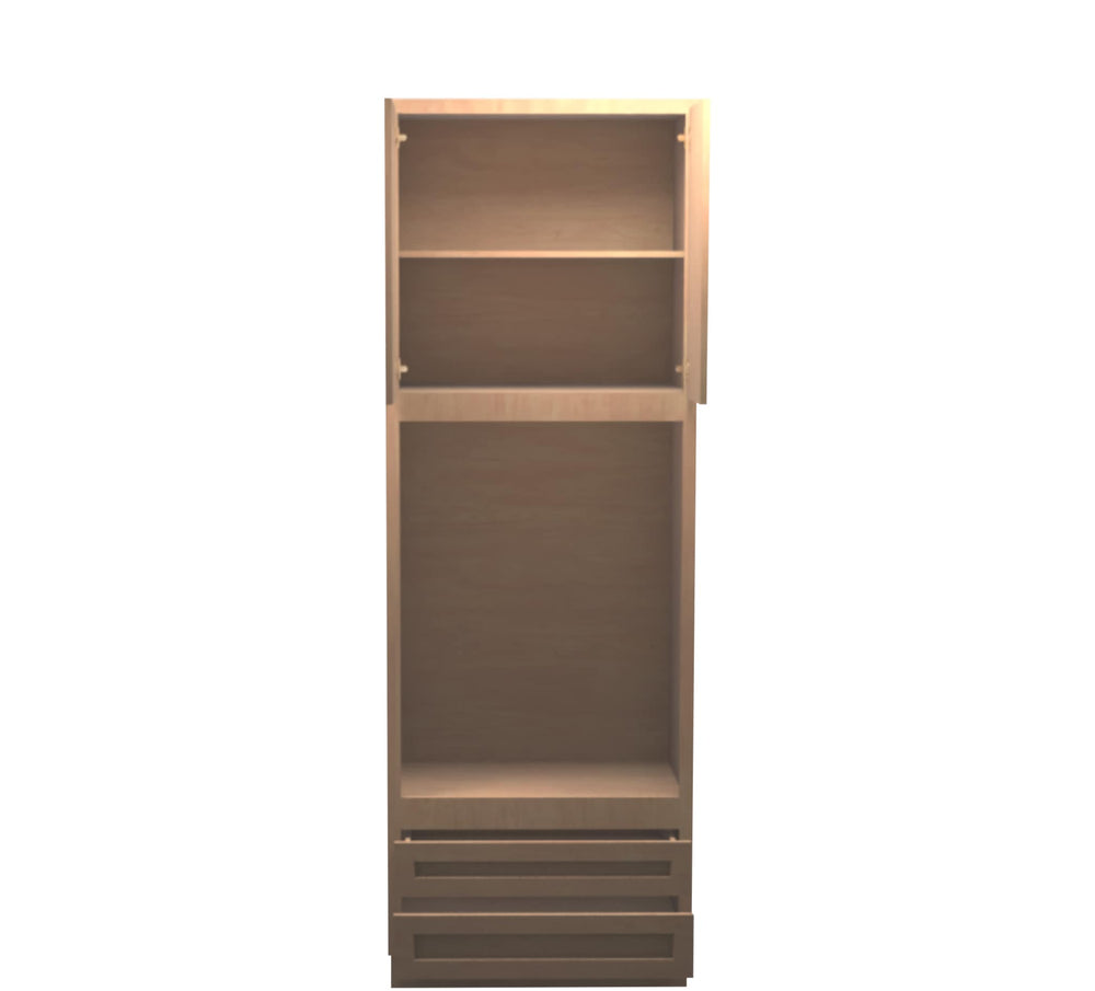American Made Shaker RTA DOC3396 Double Oven Cabinet-Unfinished Stain Grade