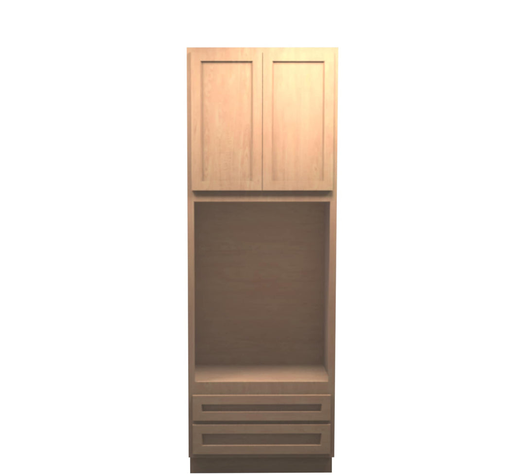 American Made Shaker RTA DOC3396 Double Oven Cabinet-Unfinished Stain Grade