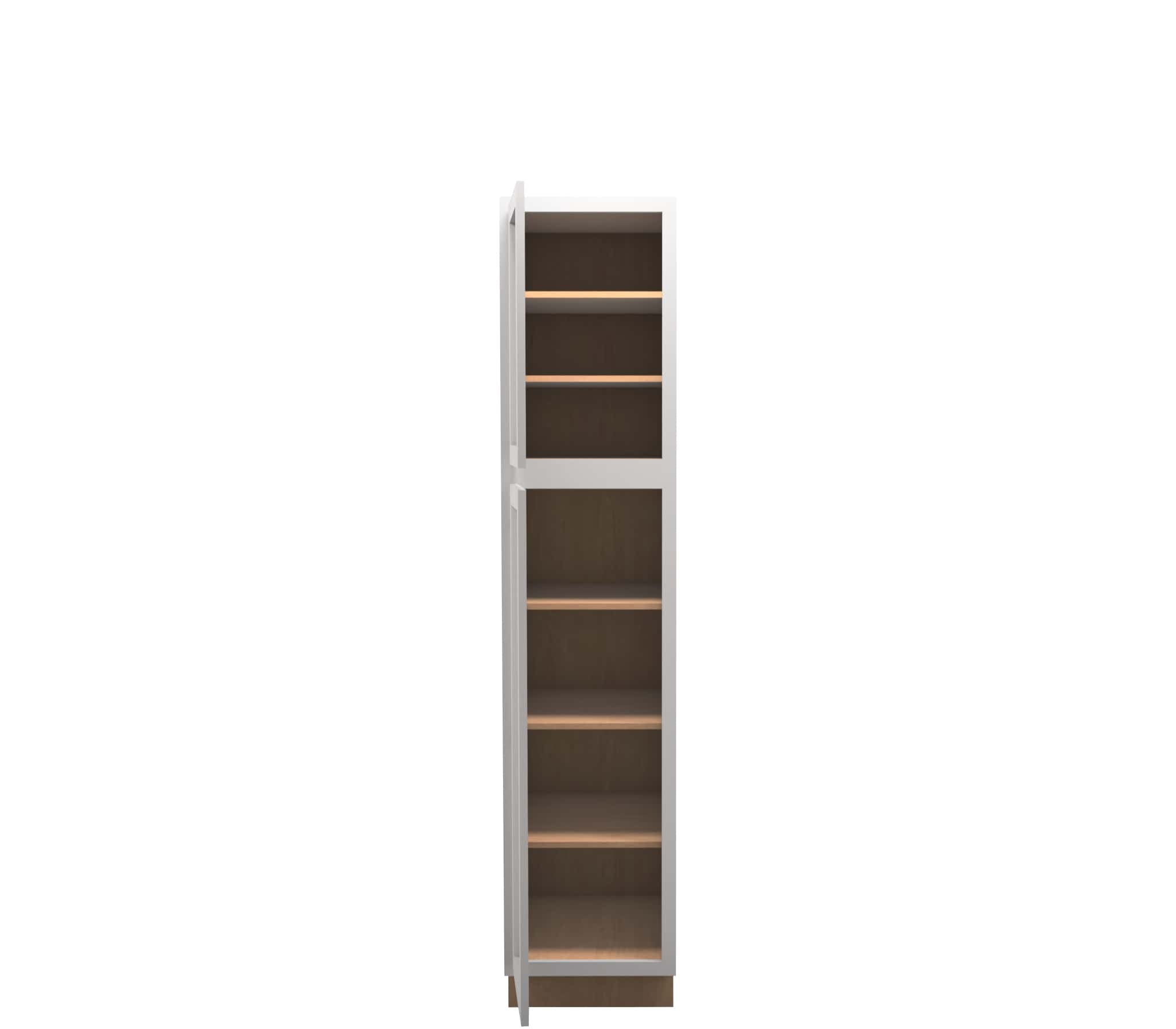Lite Gray Shaker Linen Cabinet 18