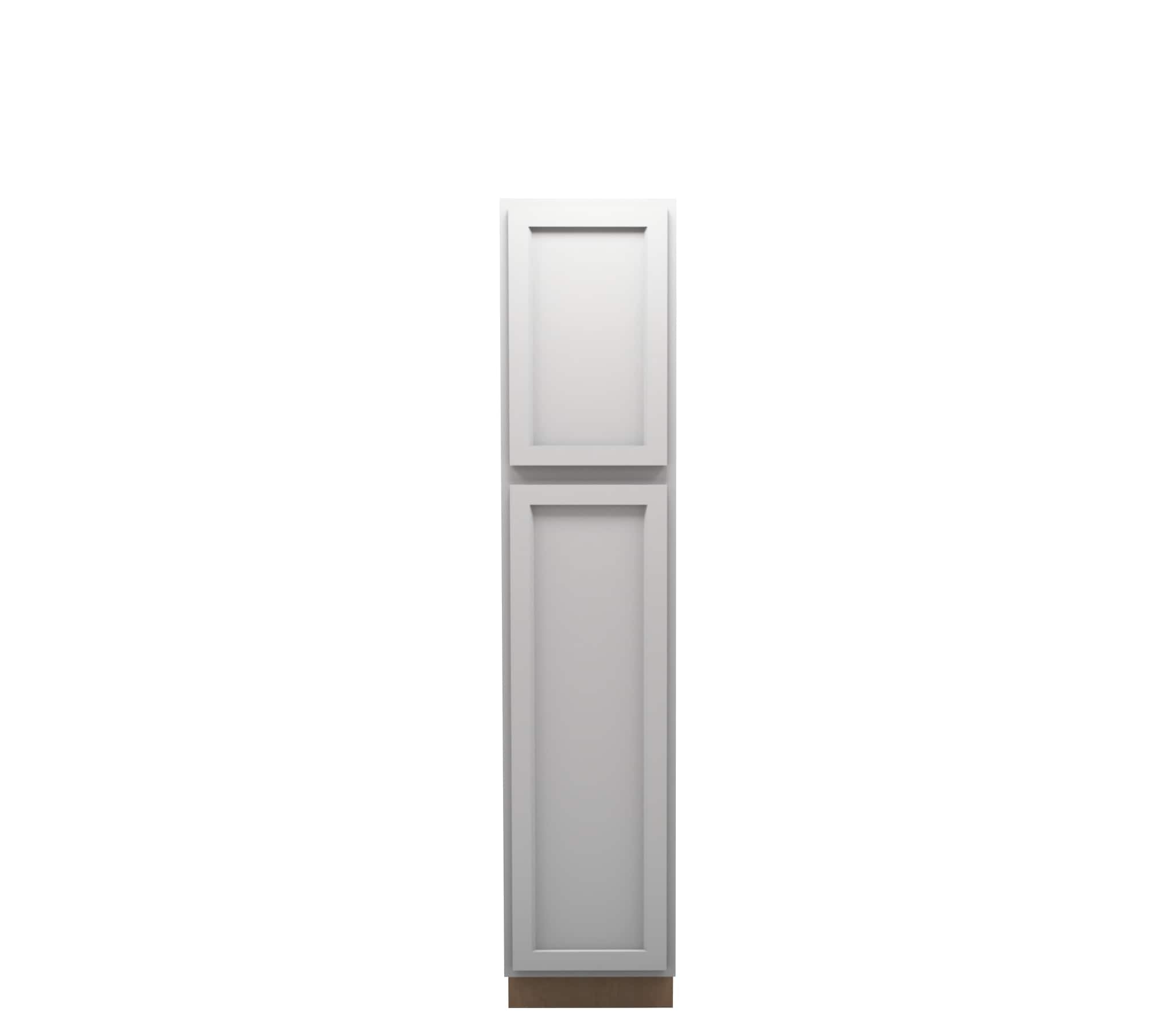 Lite Gray Shaker Linen Cabinet 18