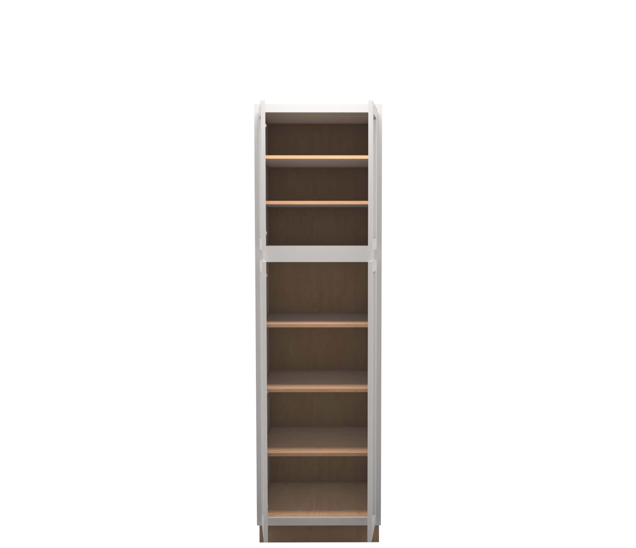 Lite Gray Shaker Linen Cabinet 24