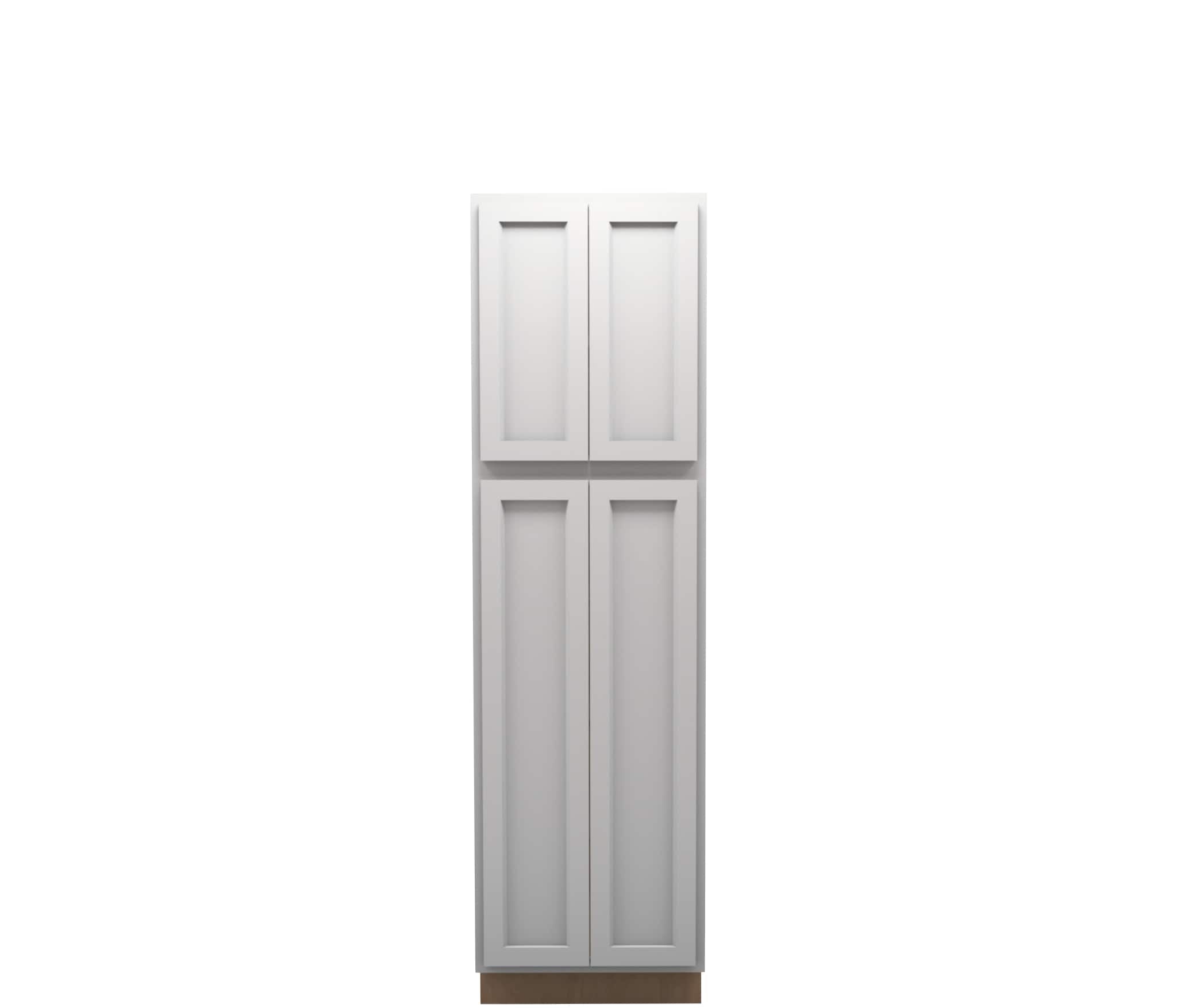 Lite Gray Shaker Linen Cabinet 24