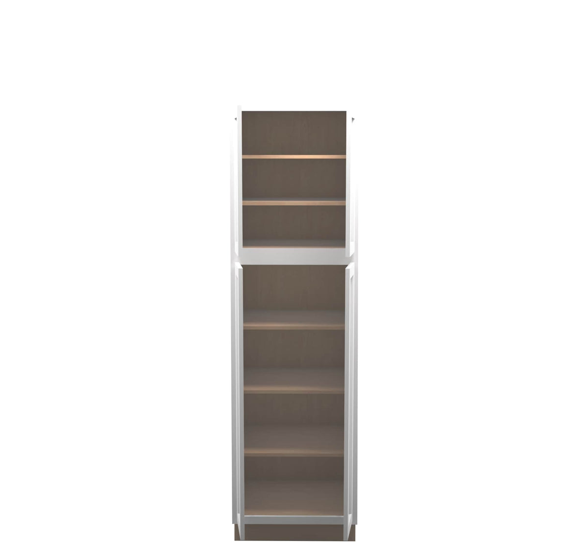White Shaker Linen Cabinet 24