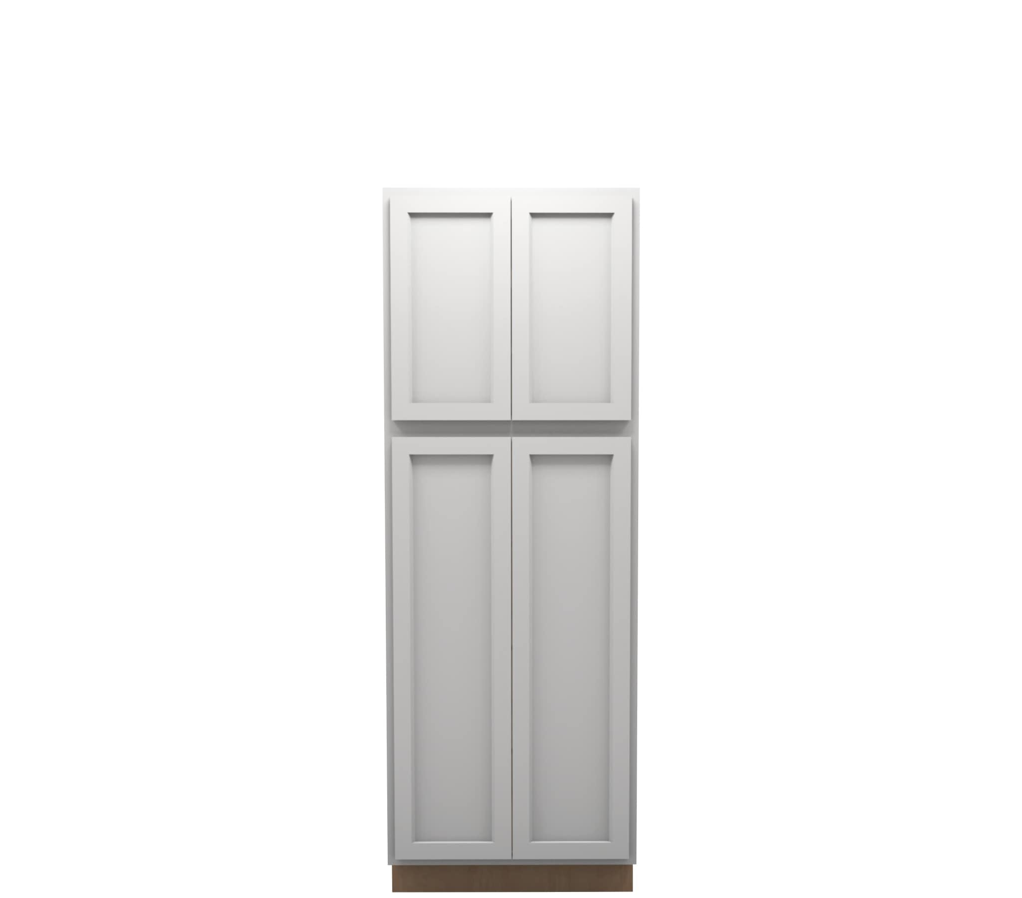 Lite Gray Shaker Linen Cabinet 30