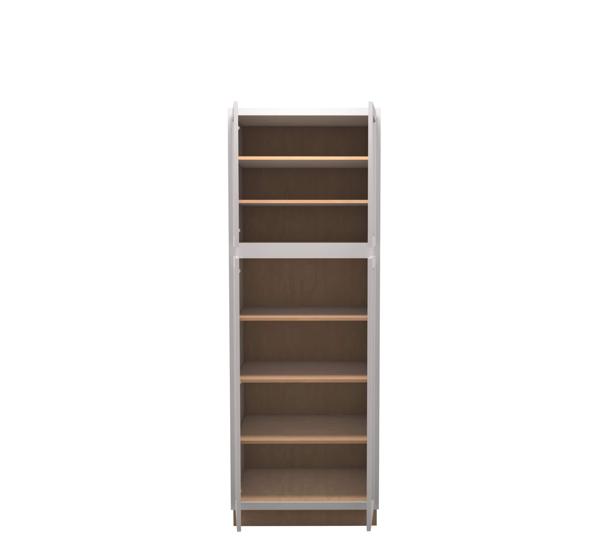 Lite Gray Shaker Linen Cabinet 30
