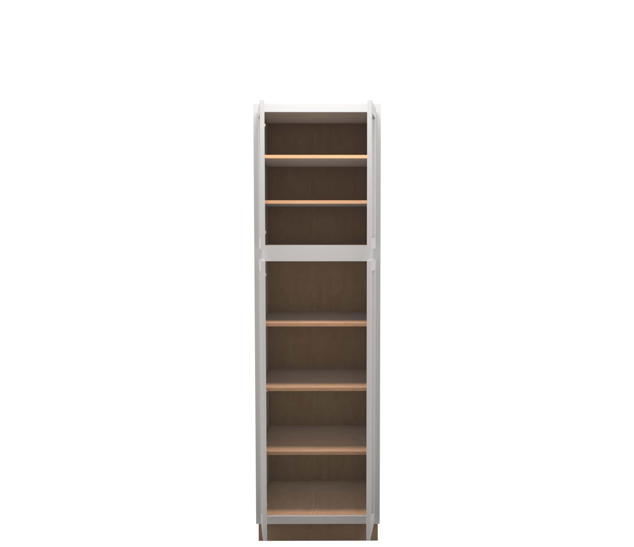 Lite Gray Shaker Pantry Cabinet 24