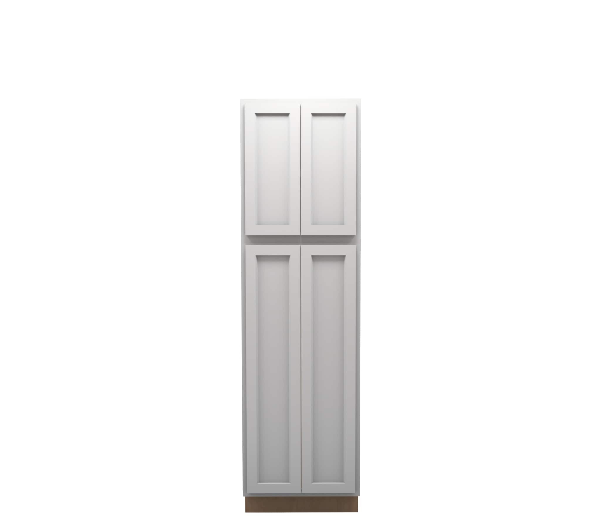 Lite Gray Shaker Pantry Cabinet 24