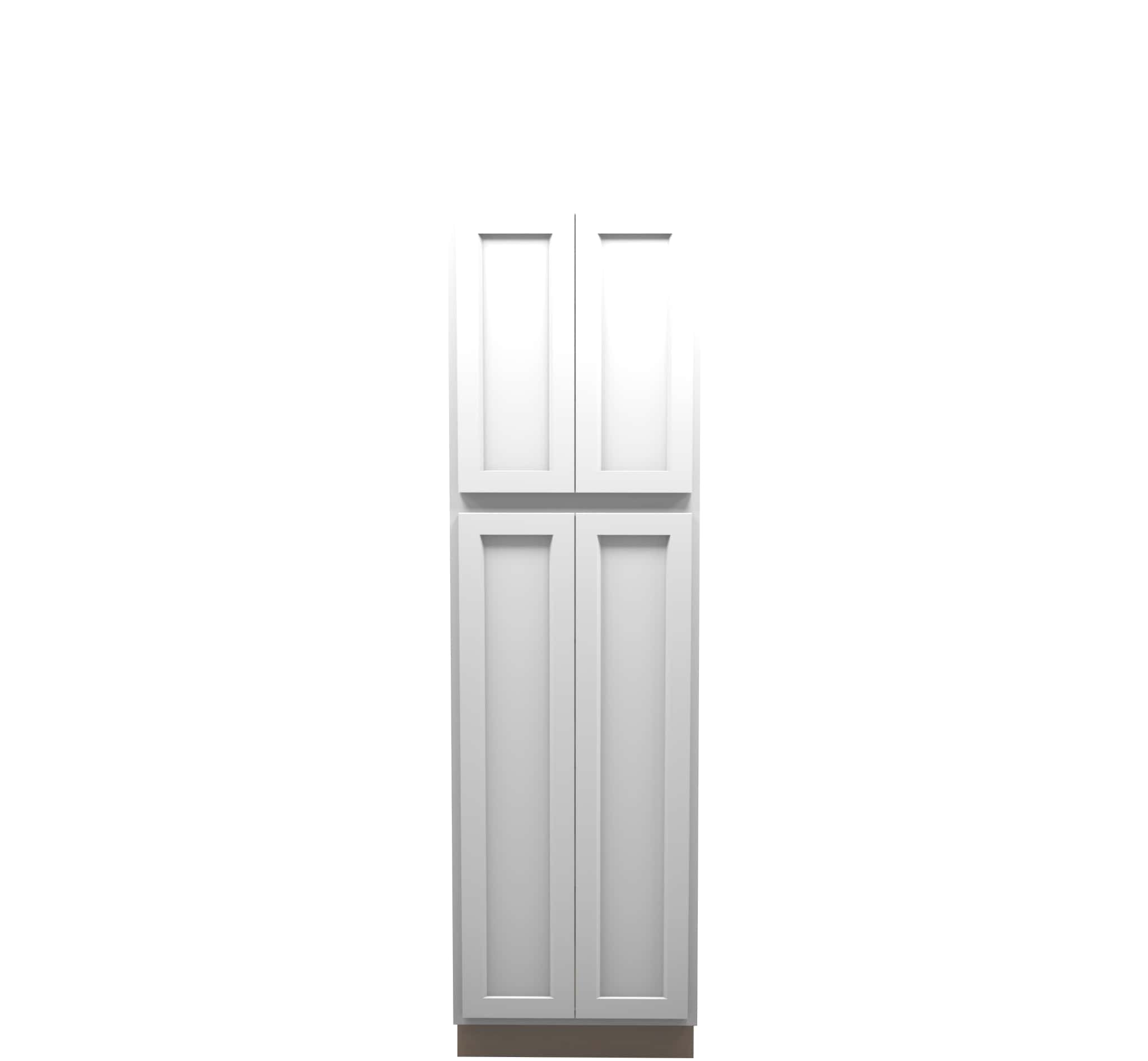 White Shaker Pantry Cabinet 24