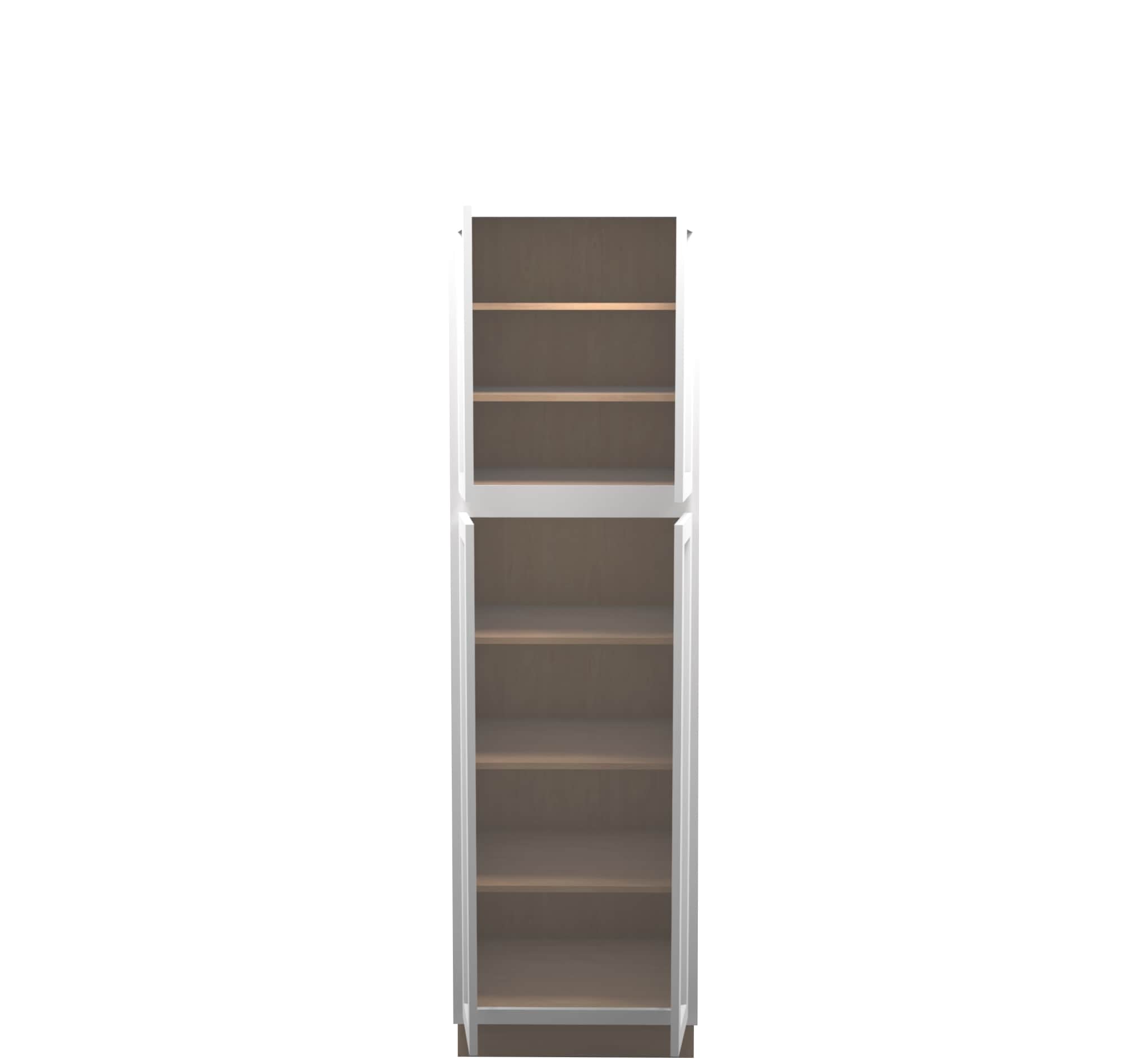 White Shaker Pantry Cabinet 24