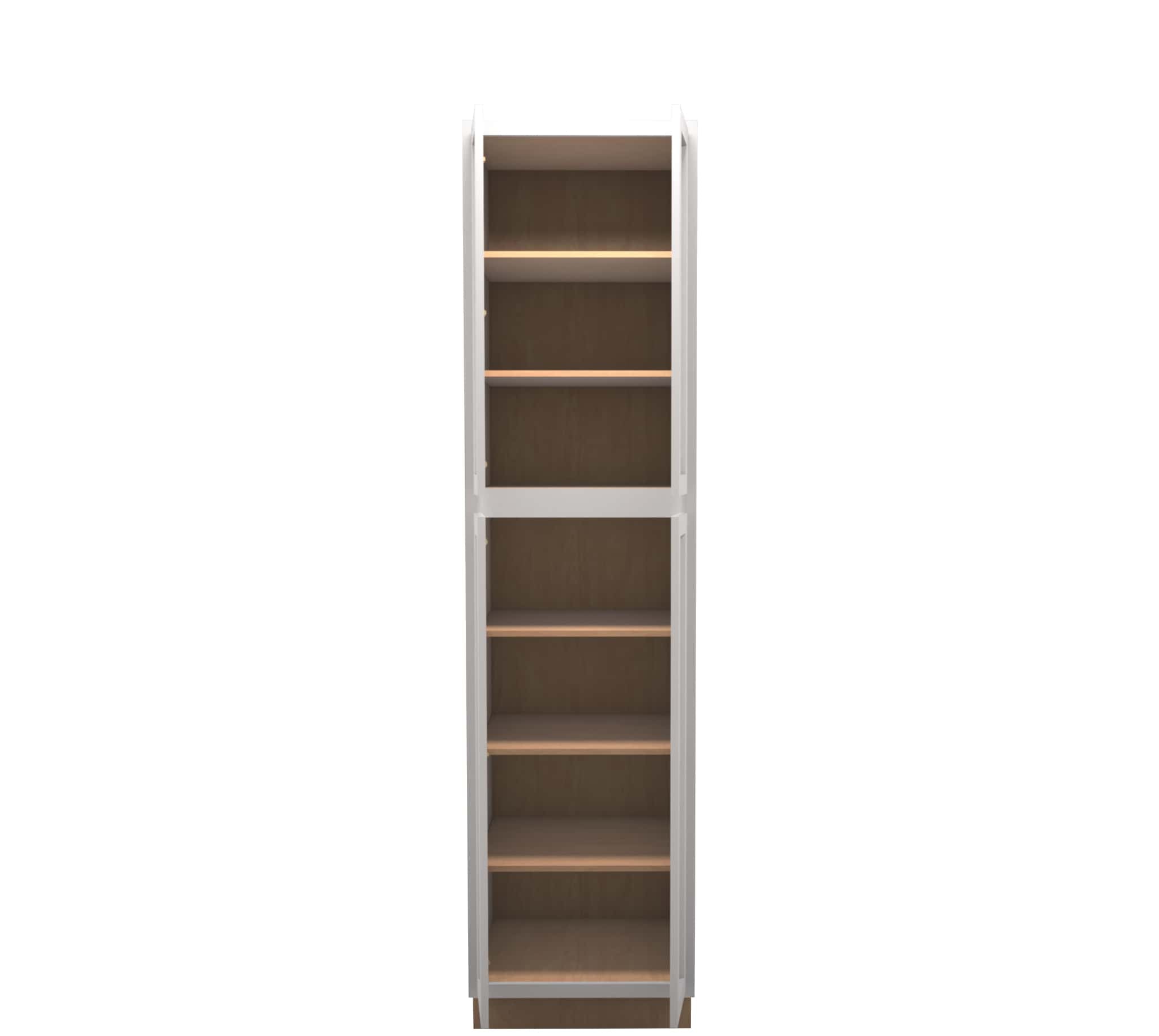 Lite Gray Shaker Pantry Cabinet 24