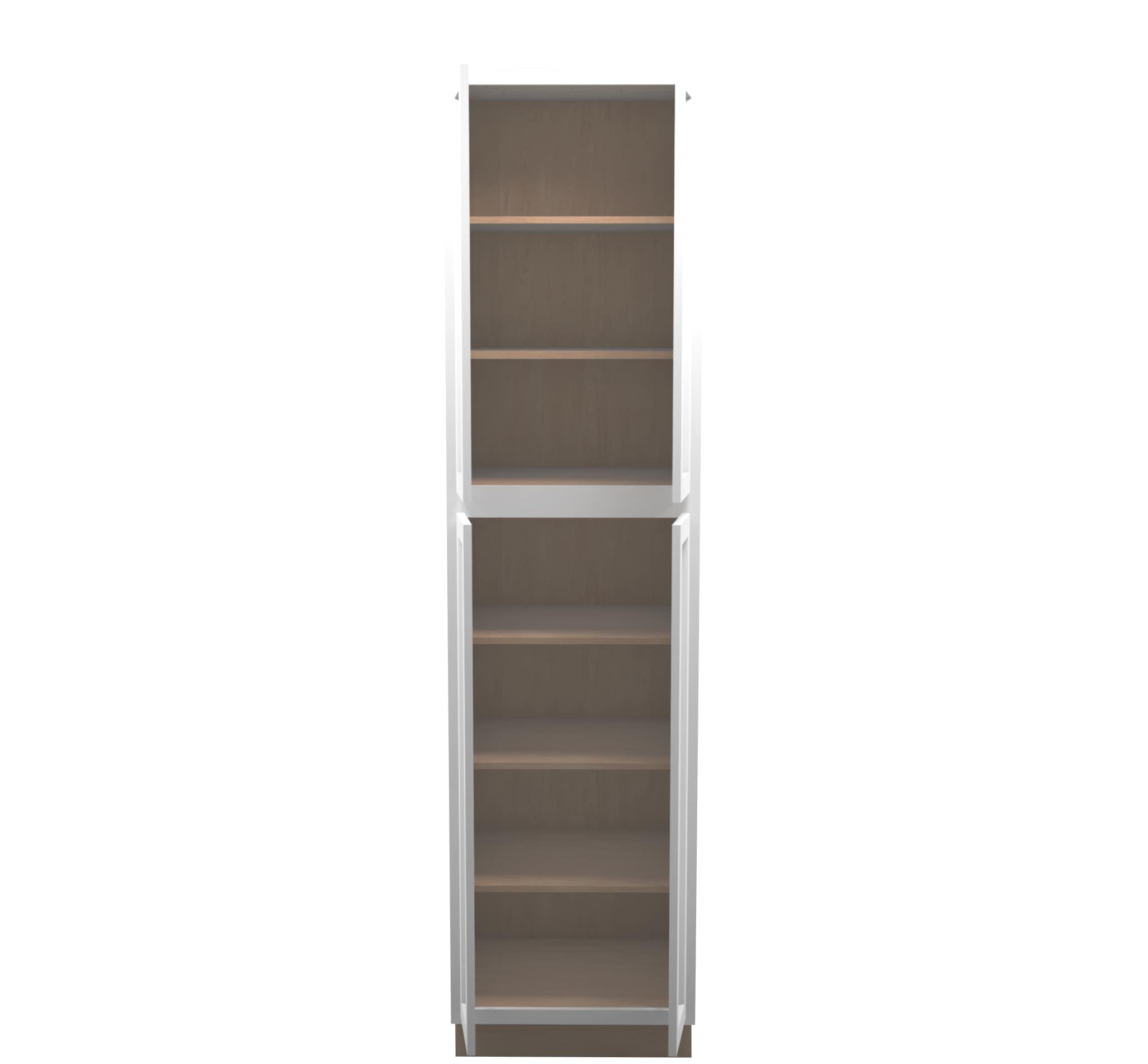 White Shaker Pantry Cabinet 24