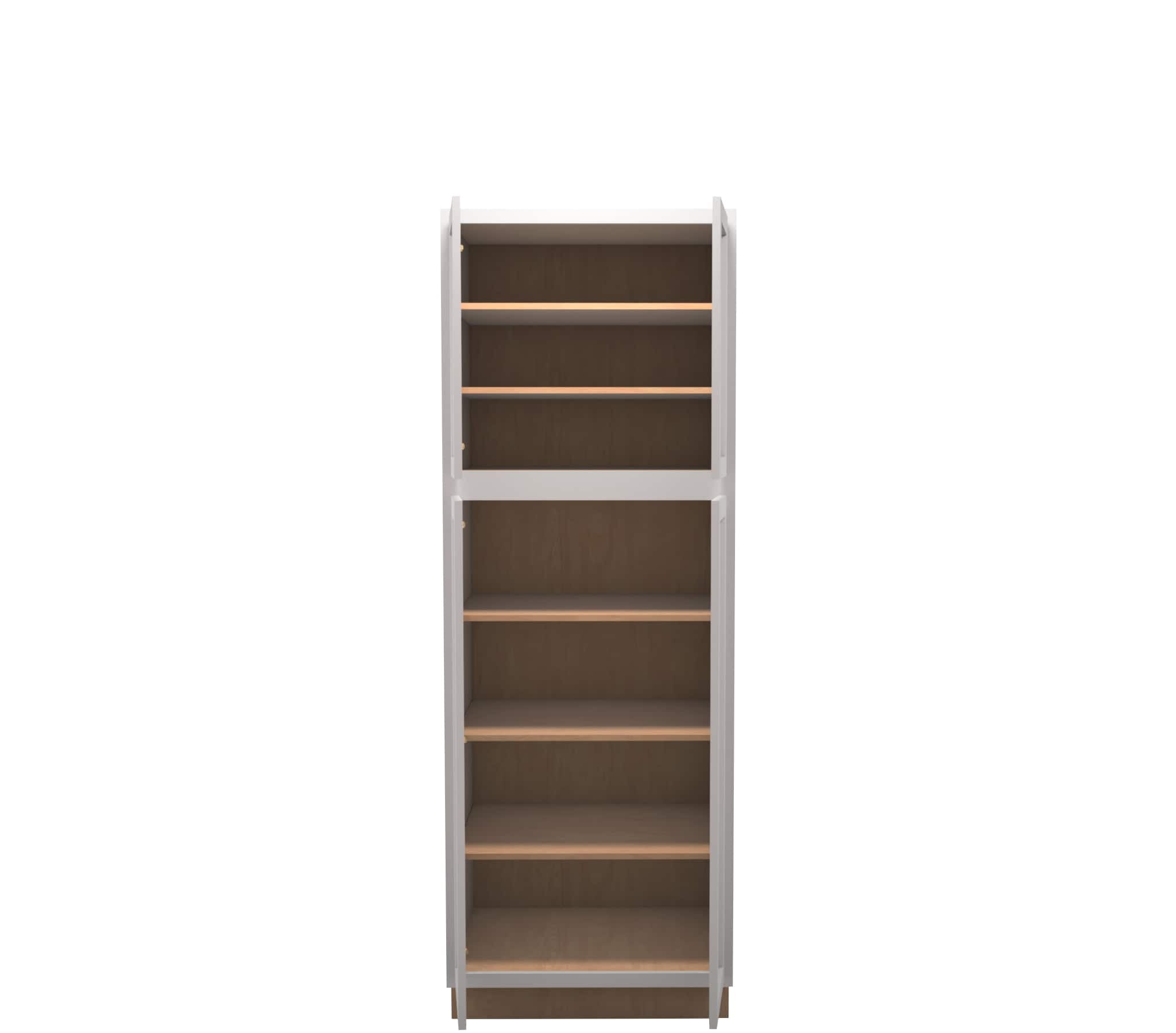 Lite Gray Shaker Pantry Cabinet 30
