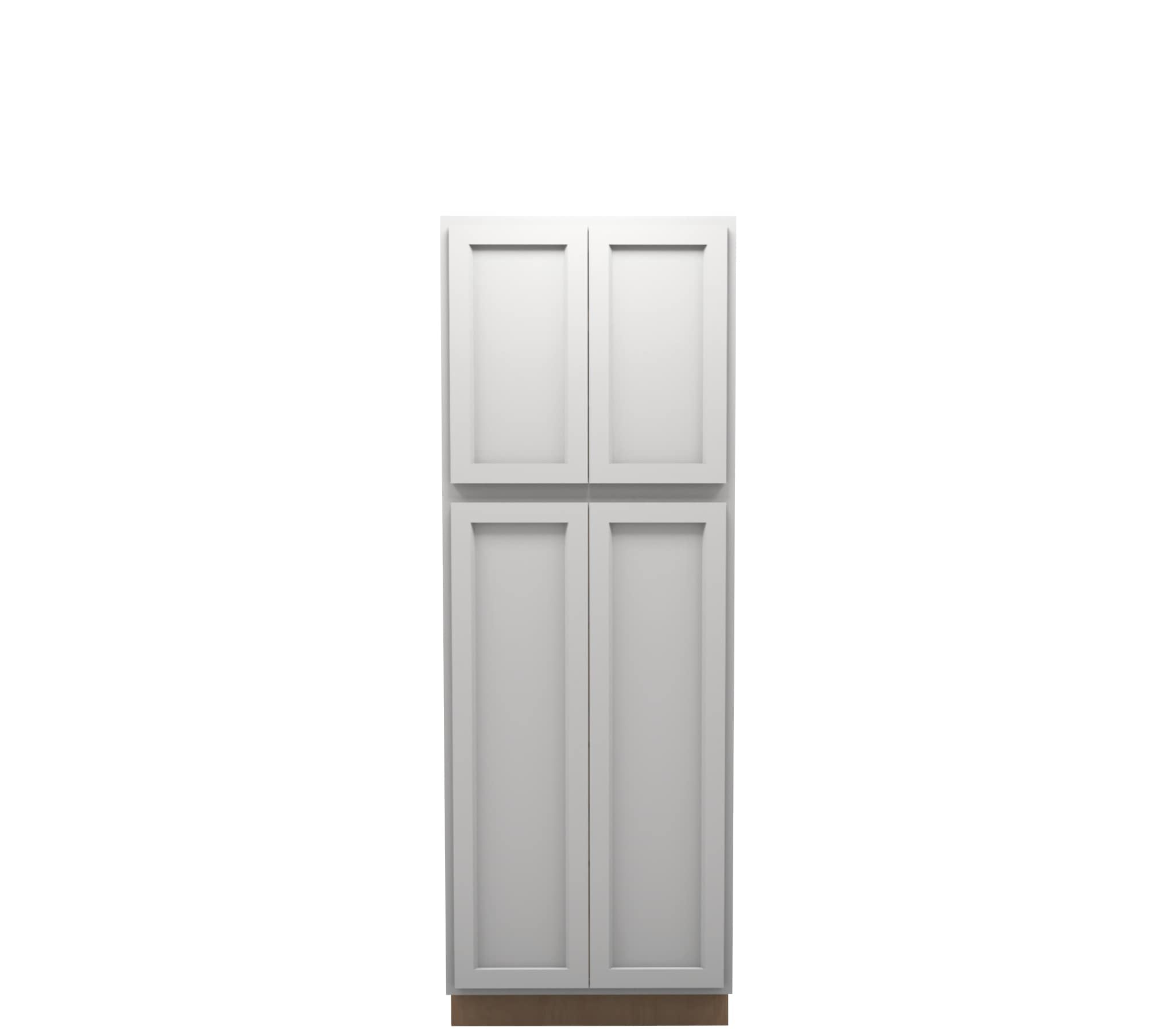 Lite Gray Shaker Pantry Cabinet 30