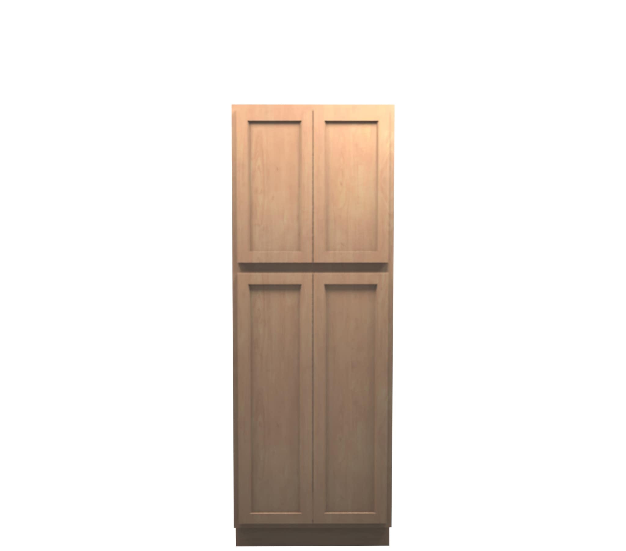 Unfinished Shaker Pantry Cabinet 30