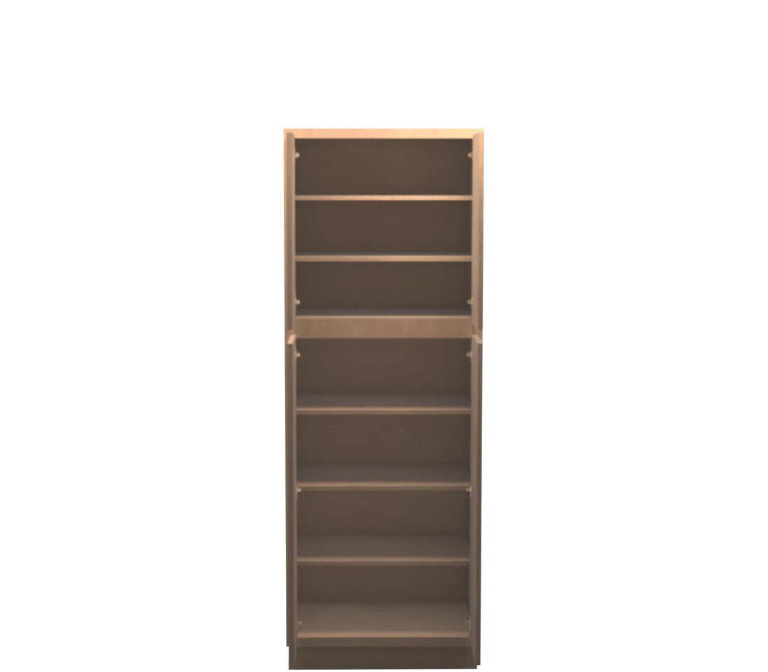 American Made Shaker RTA PC3084 Pantry Cabinet-Unfinished Stain Grade