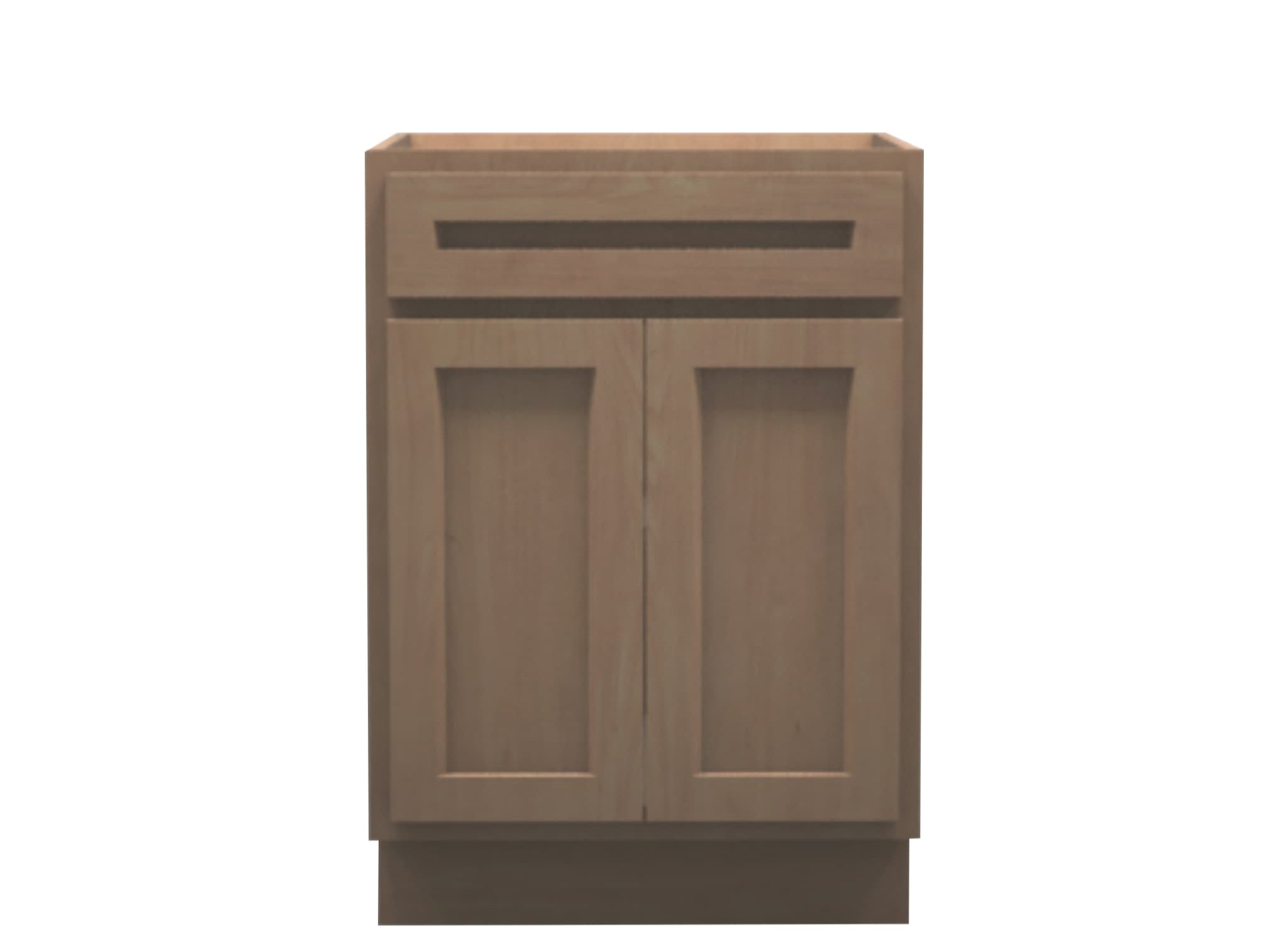 American Made Shaker RTA SB24 Sink Base Cabinet-Unfinished Stain Grade