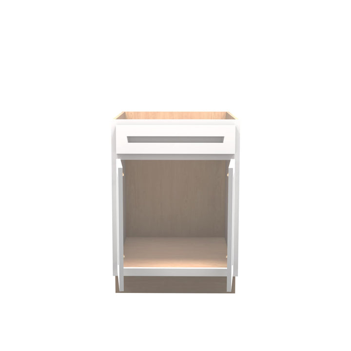 American Made Shaker RTA SB24 Sink Base Cabinet-White