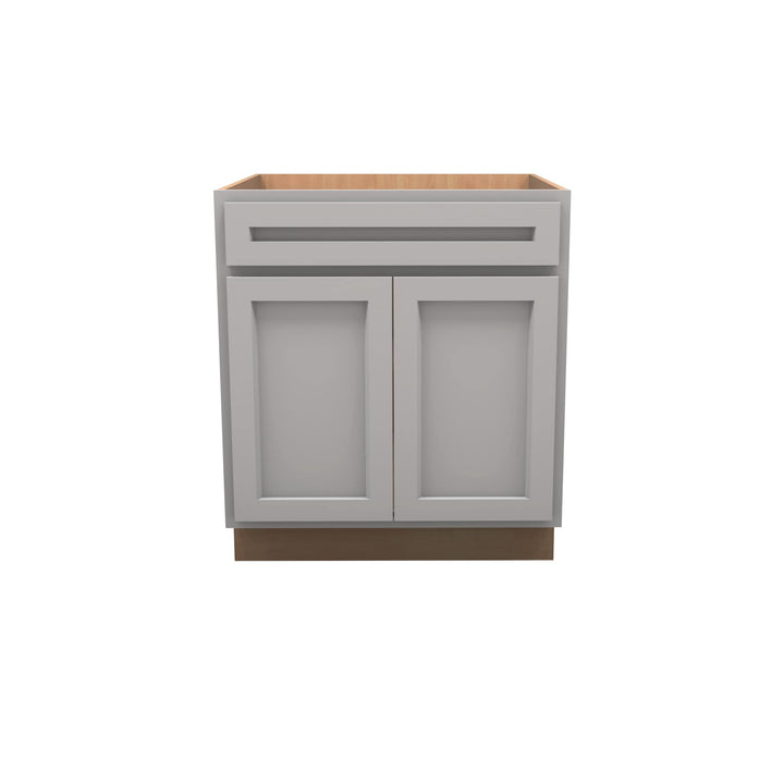 American Made Shaker RTA SB30 Sink Base Cabinet-Light Gray