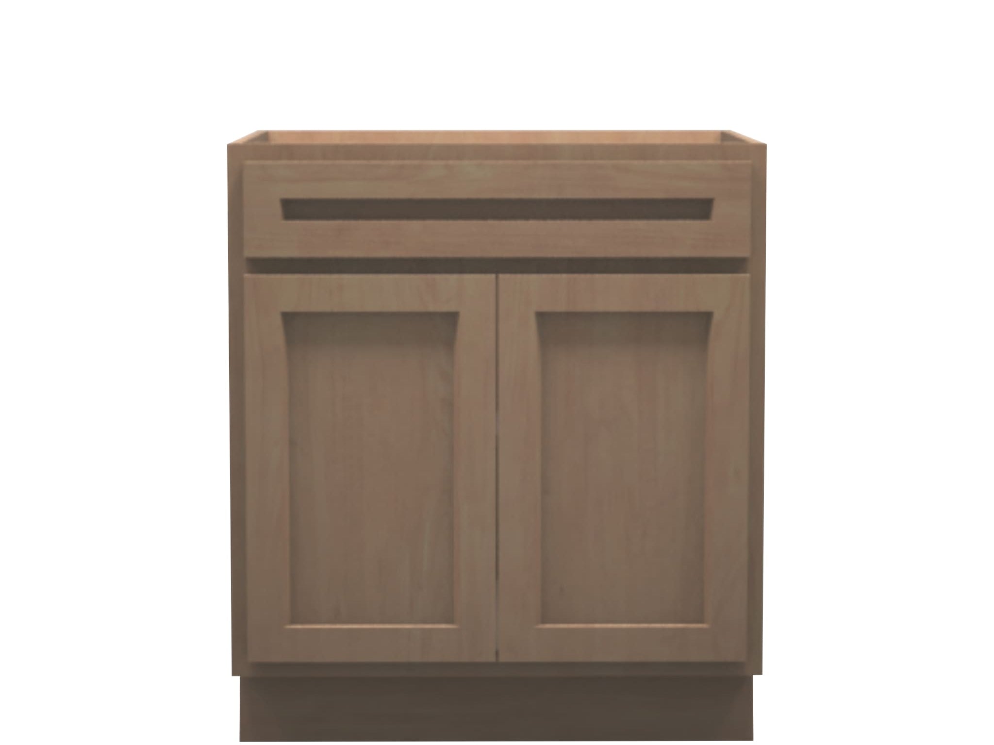 American Made Shaker RTA SB30 Sink Base Cabinet-Unfinished Stain Grade