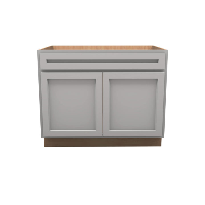 American Made Shaker RTA SB42 Sink Base Cabinet-Lite Gray