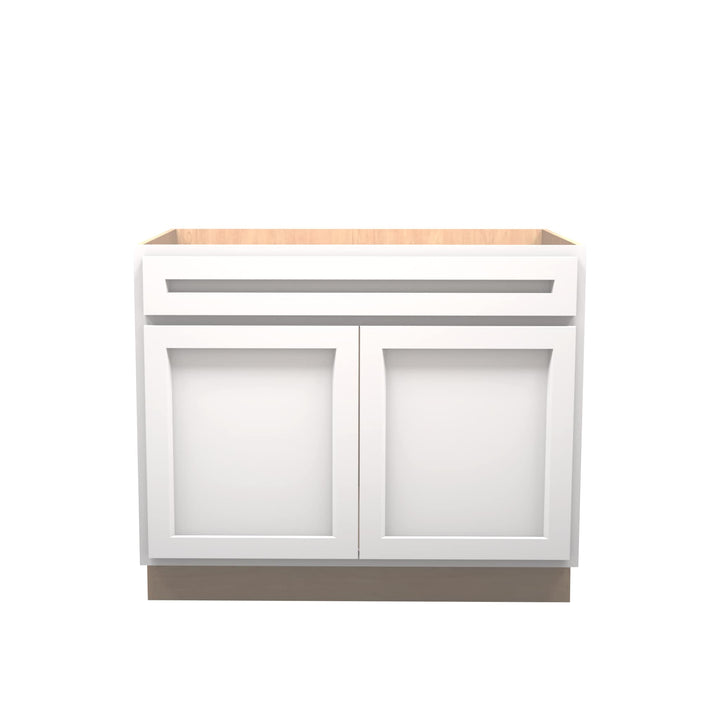 American Made Shaker RTA SB42 Sink Base Cabinet-White