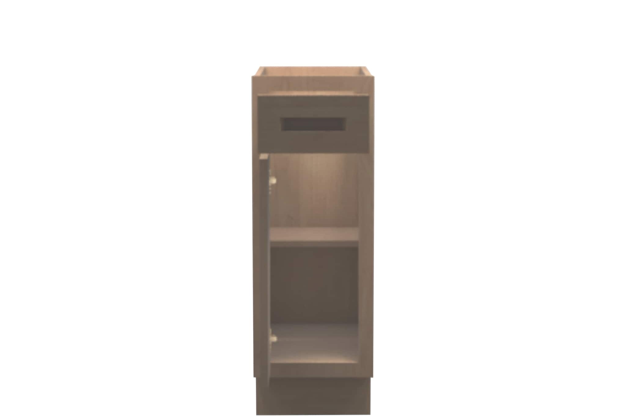 American Made Shaker RTA VB12 Vanity Base Cabinet-Unfinished Stain Grade