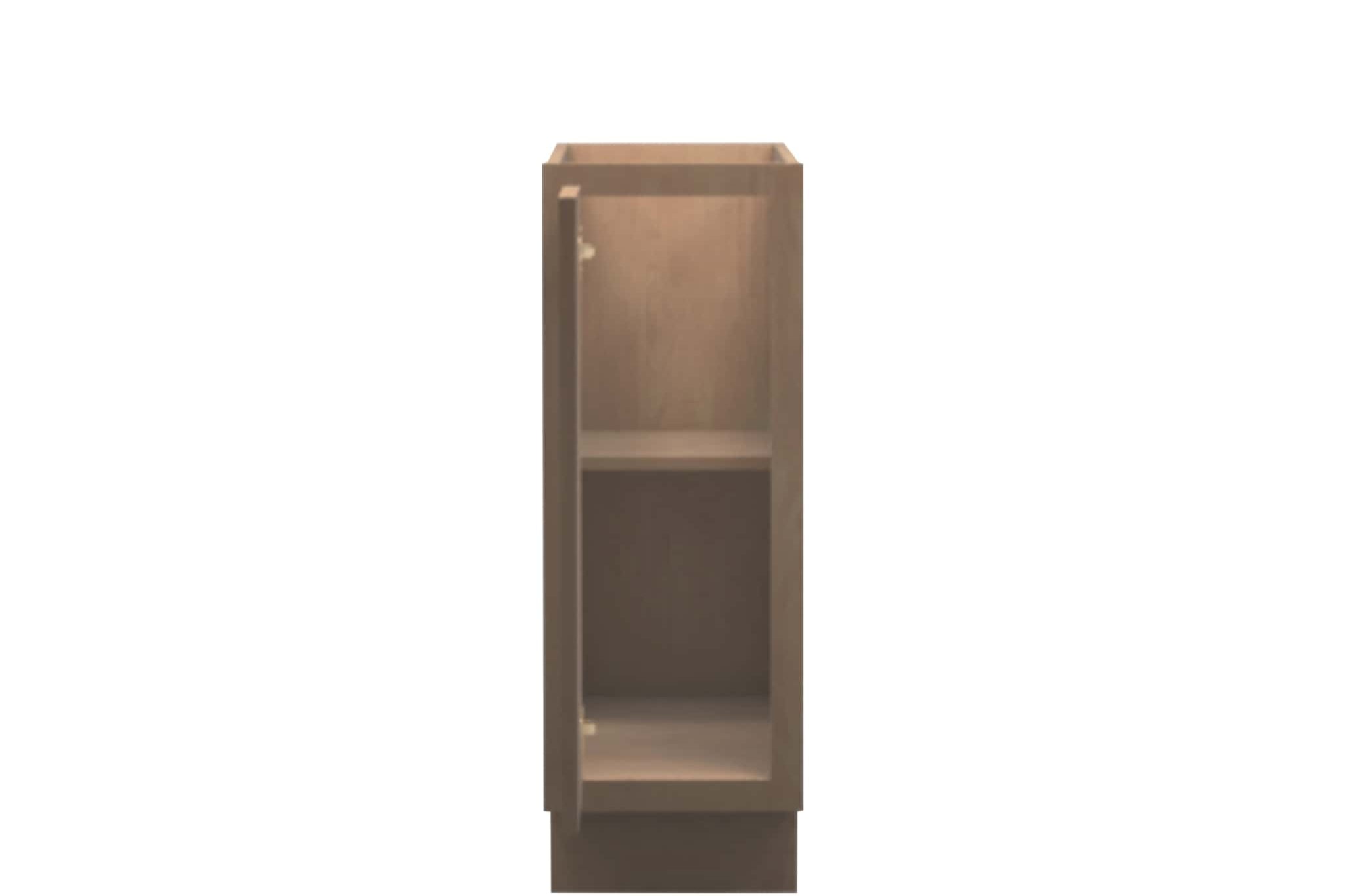 American Made Shaker RTA VB12FHD Vanity Full Height Door Base Cabinet-Unfinished Stain Grade