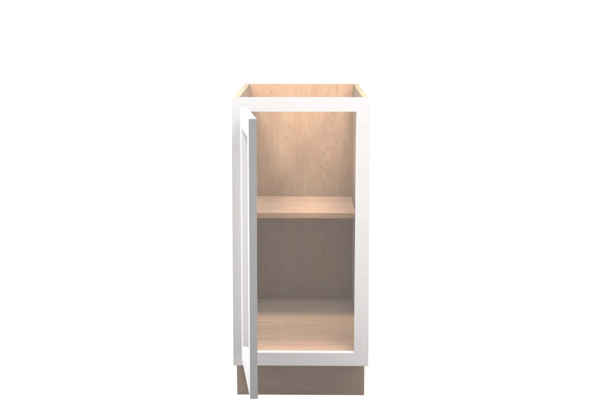 White Shaker Vanity Full Door Base Cabinet 15