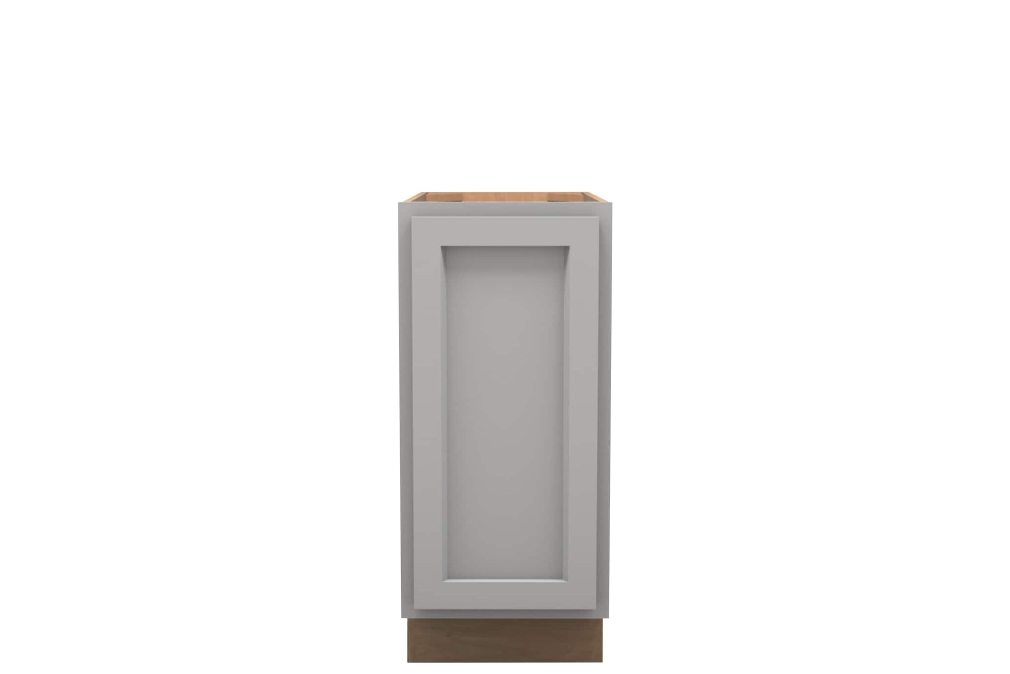 American Made Shaker RTA VB15FHD Vanity Full Height Door Base Cabinet-Light Gray