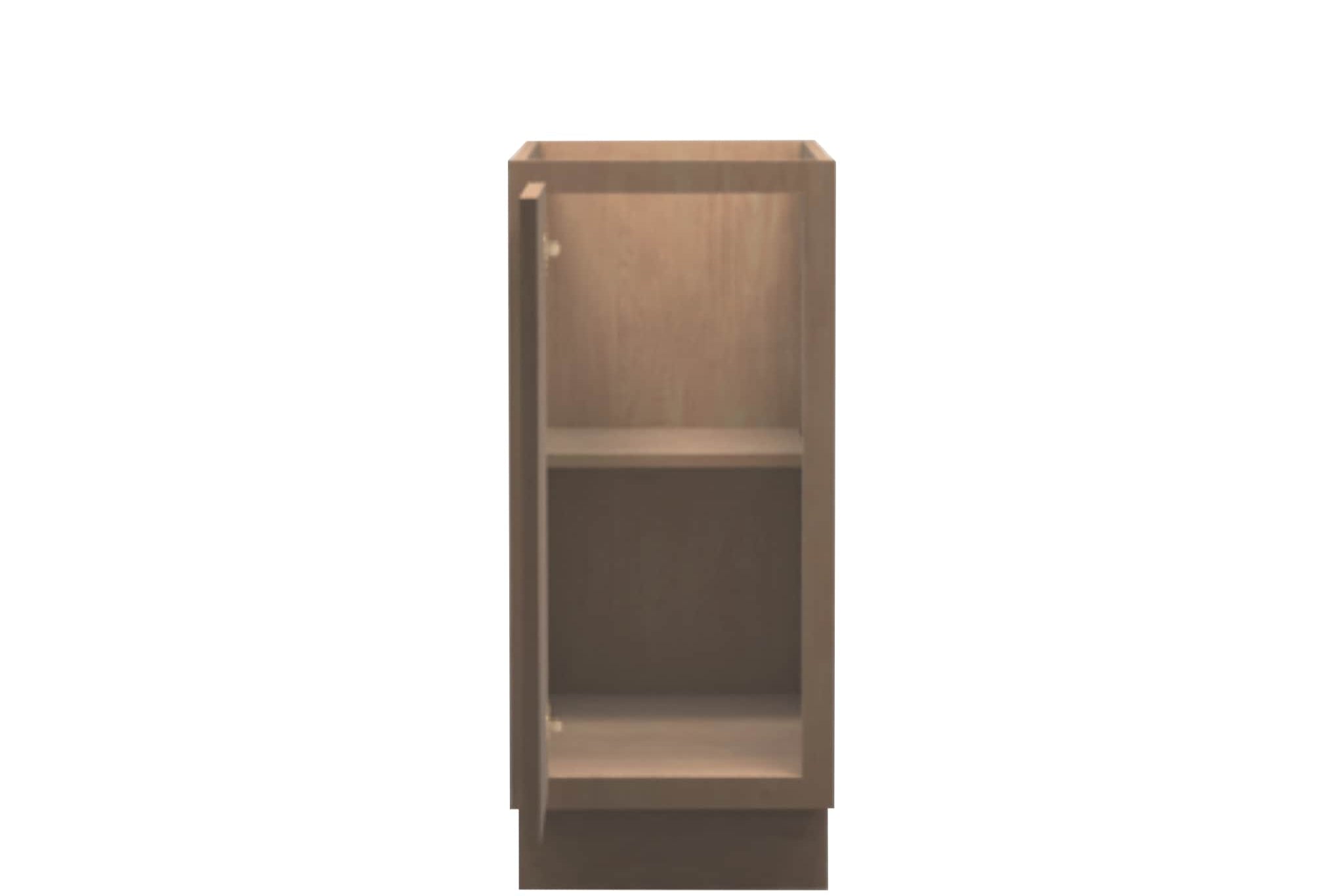 American Made Shaker RTA VB15FHD Vanity Full Height Door Base Cabinet-Unfinished Stain Grade