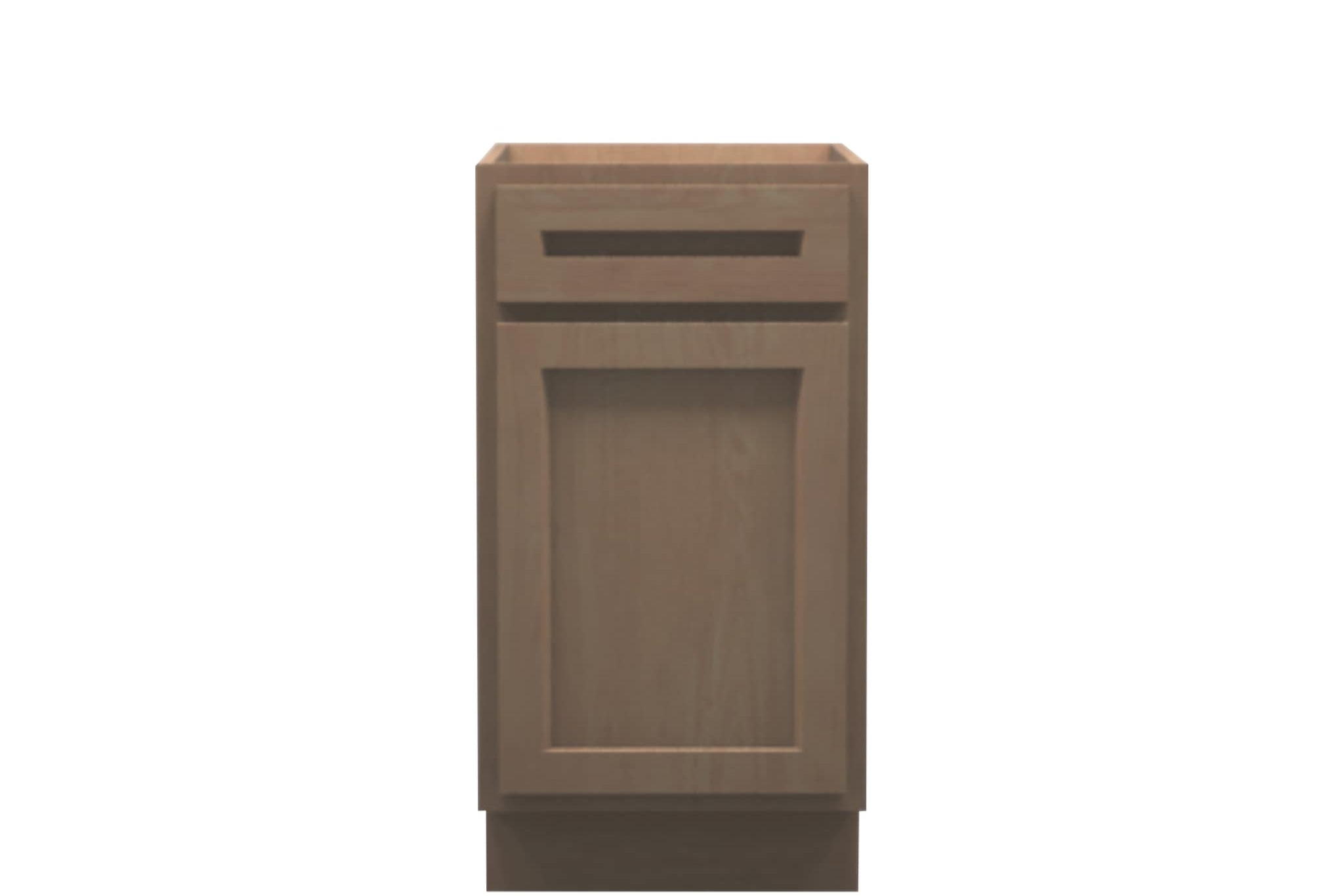 American Made Shaker RTA VB18 Vanity Base Cabinet-Unfinished Stain Grade